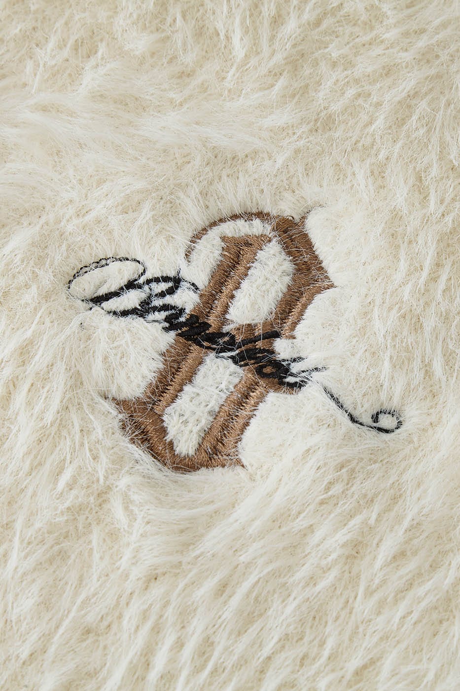 BONELESS Mohair Embroidered Logo Polo Sweater, premium urban and streetwear designers apparel on PROJECTISR.com, BONELESS