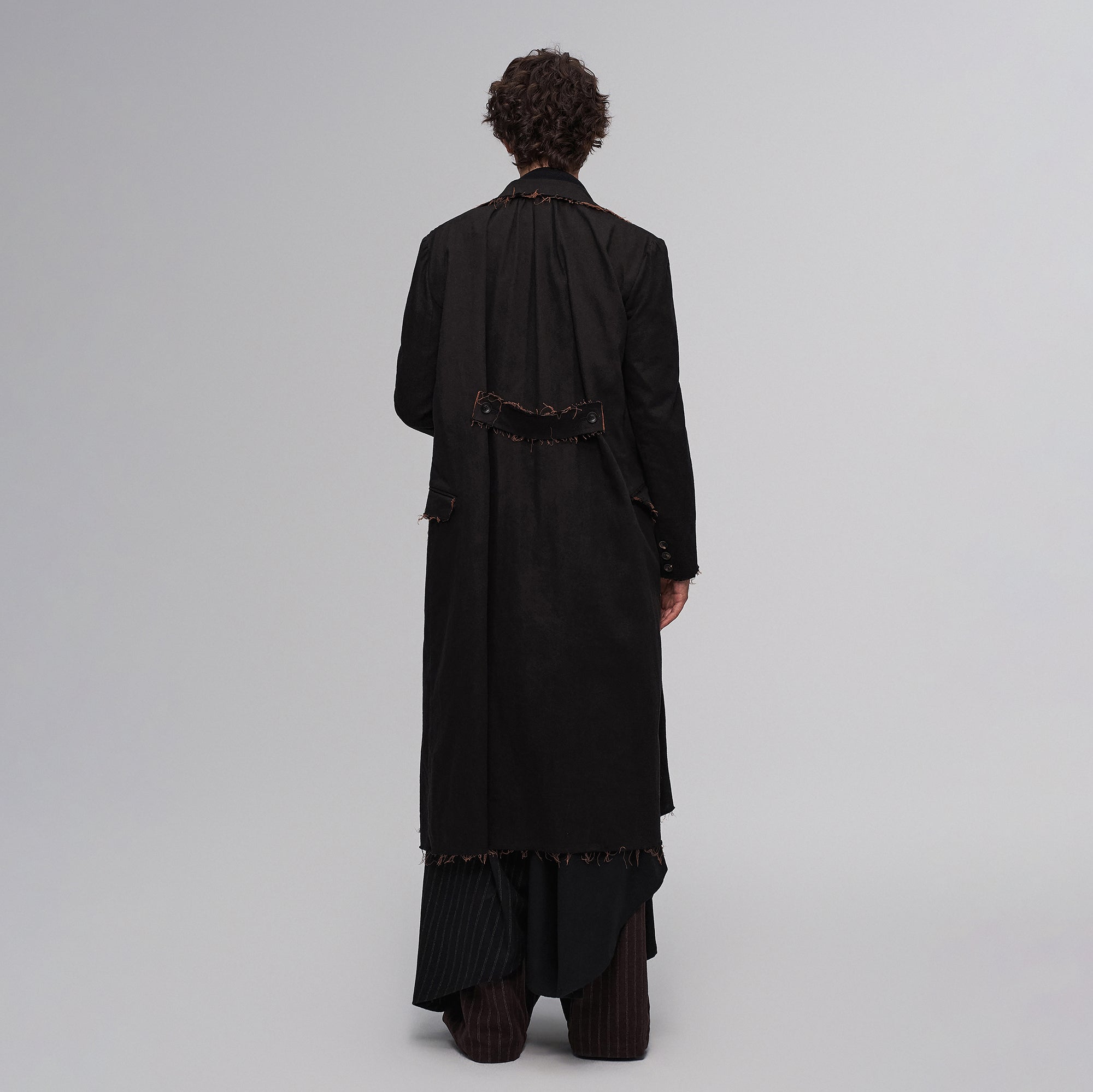ILNya Nieternite Nifutur Raw-Edge Wool-Blend Longline Coat, premium urban and streetwear designers apparel on PROJECTISR.com, ILNya Nieternite Nifutur