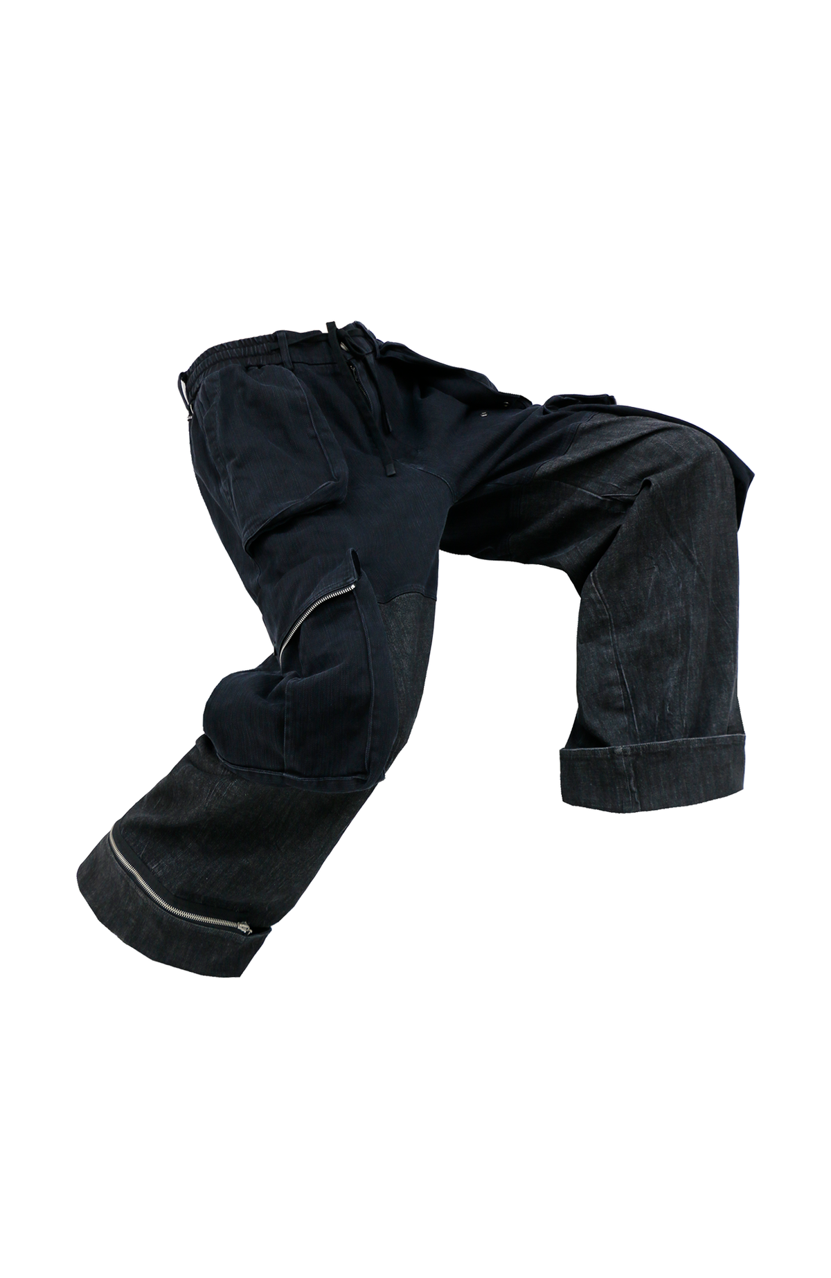 RELABEL Zippered Cargo Jeans