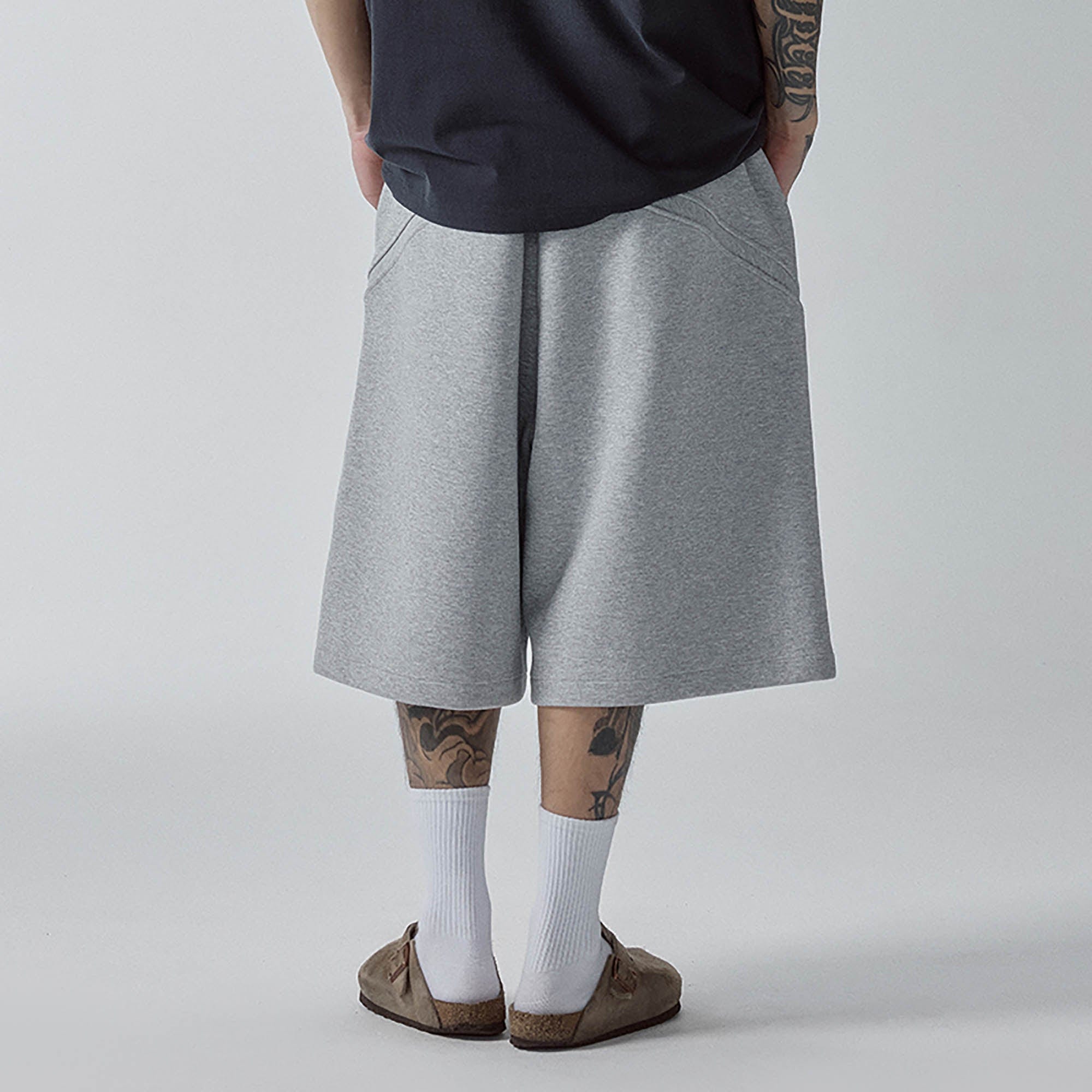 F2CE Curved Spliced Drawstring Shorts, premium urban and streetwear designers apparel on PROJECTISR.com, F2CE