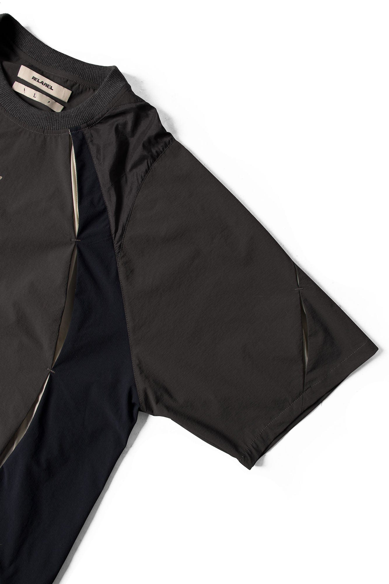 RELABEL Contrast Paneled Quick-Dry Long-Sleeve Tee, premium urban and streetwear designers apparel on PROJECTISR.com, RELABEL