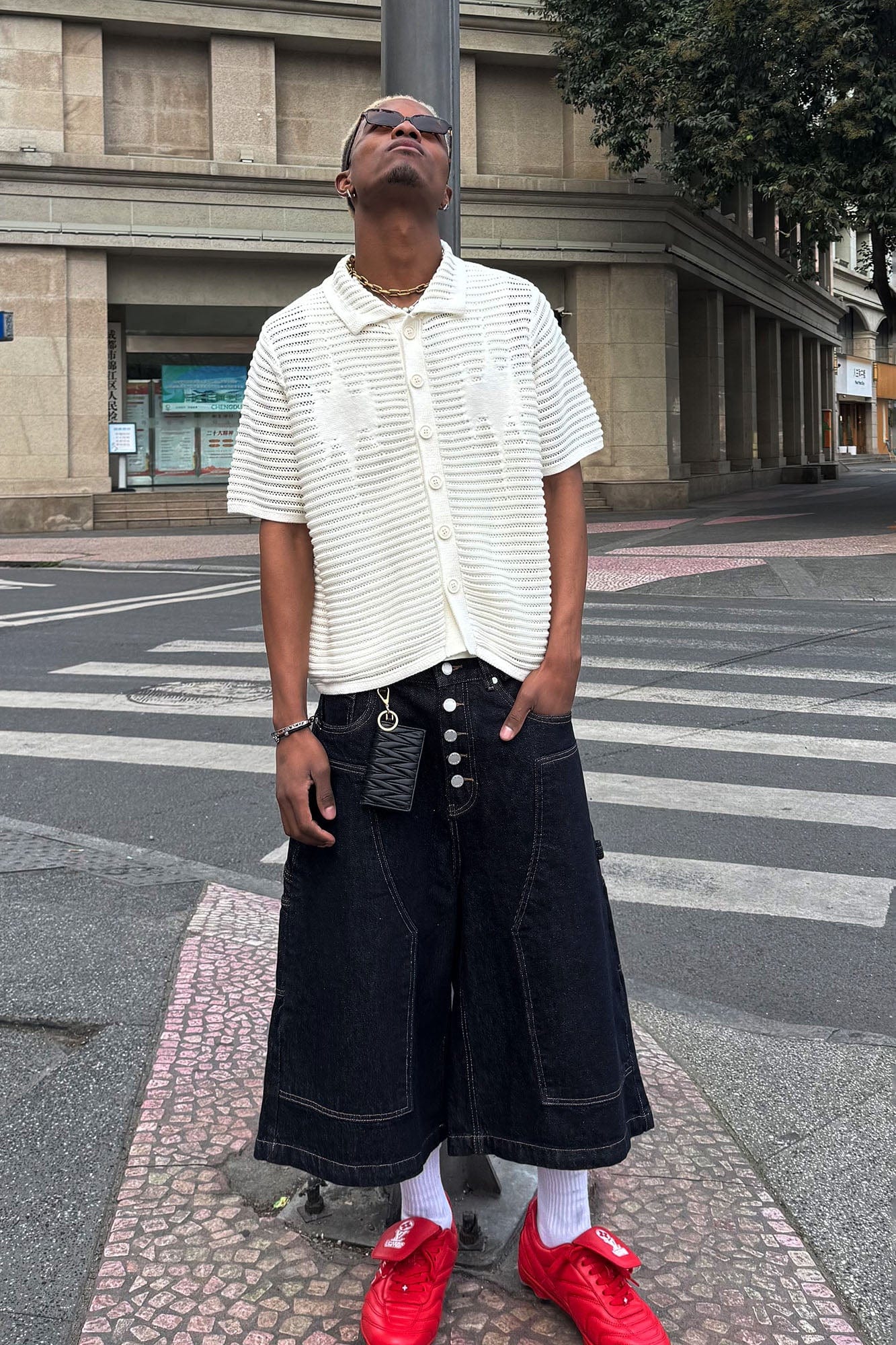 STEEPC Hollow-Out Knit Polo Half Shirt, premium urban and streetwear designers apparel on PROJECTISR.com, STEEPC
