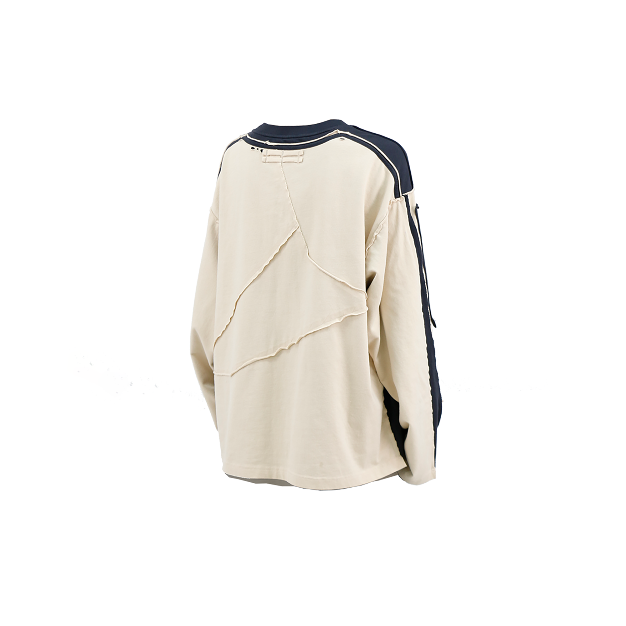RELABEL Frayed Raw Edge Washed Crewneck Sweatshirt
