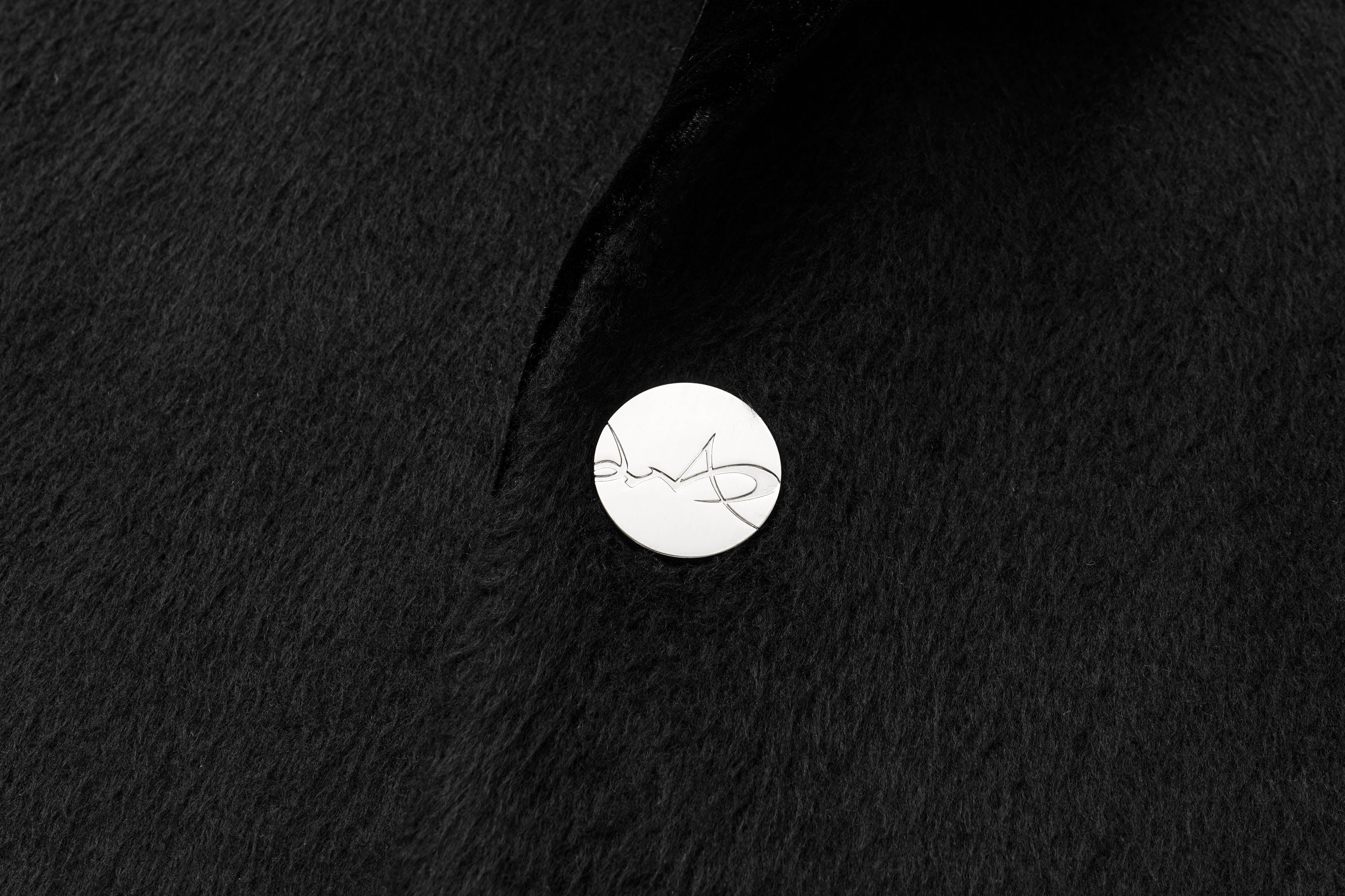 ALVNG AR ANTS Wool-Blend Peak Lapel Oversized Coat, premium urban and streetwear designers apparel on PROJECTISR.com, ALVNG AR ANTS