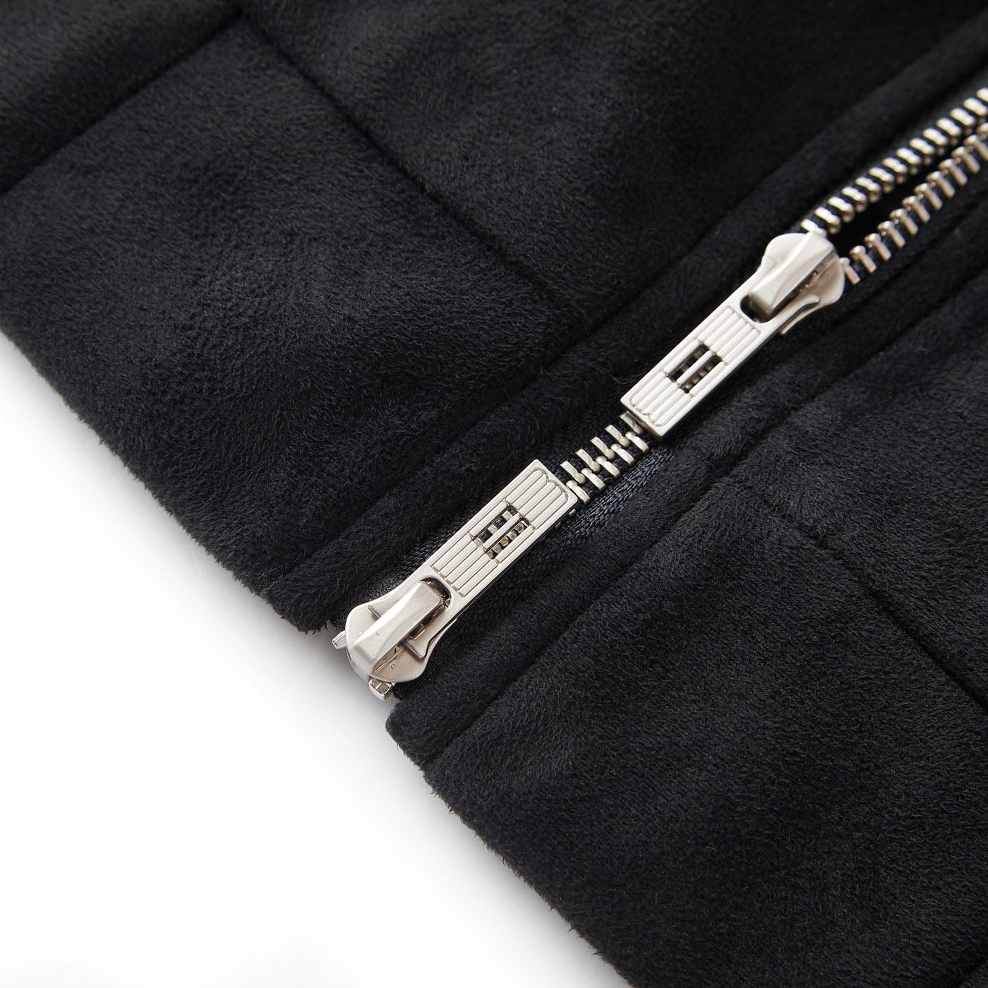 BONELESS Contrasted Striped Faux Suede Jacket, premium urban and streetwear designers apparel on PROJECTISR.com, BONELESS
