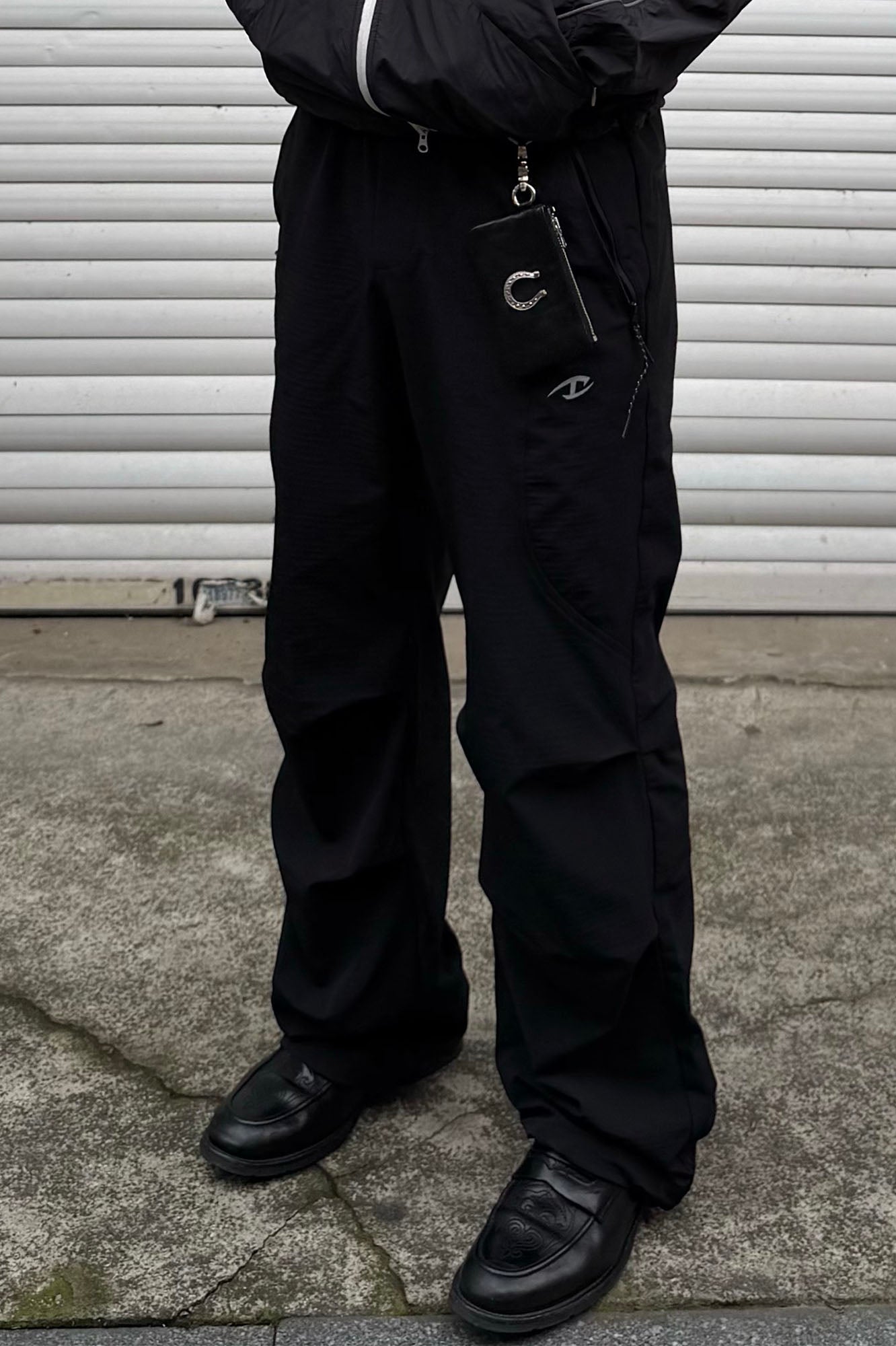 CATSSTAC Curved-Panel Softshell Straight-Leg Pants, premium urban and streetwear designers apparel on PROJECTISR.com, CATSSTAC