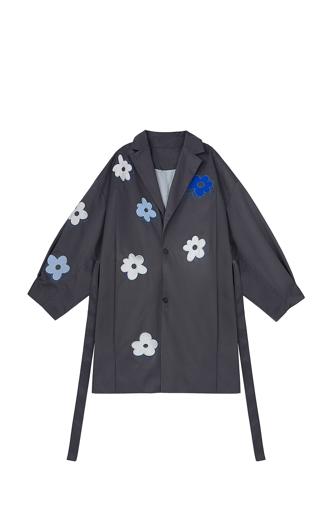 MIICHOUS Floral Paneled Detachable Liner Coat