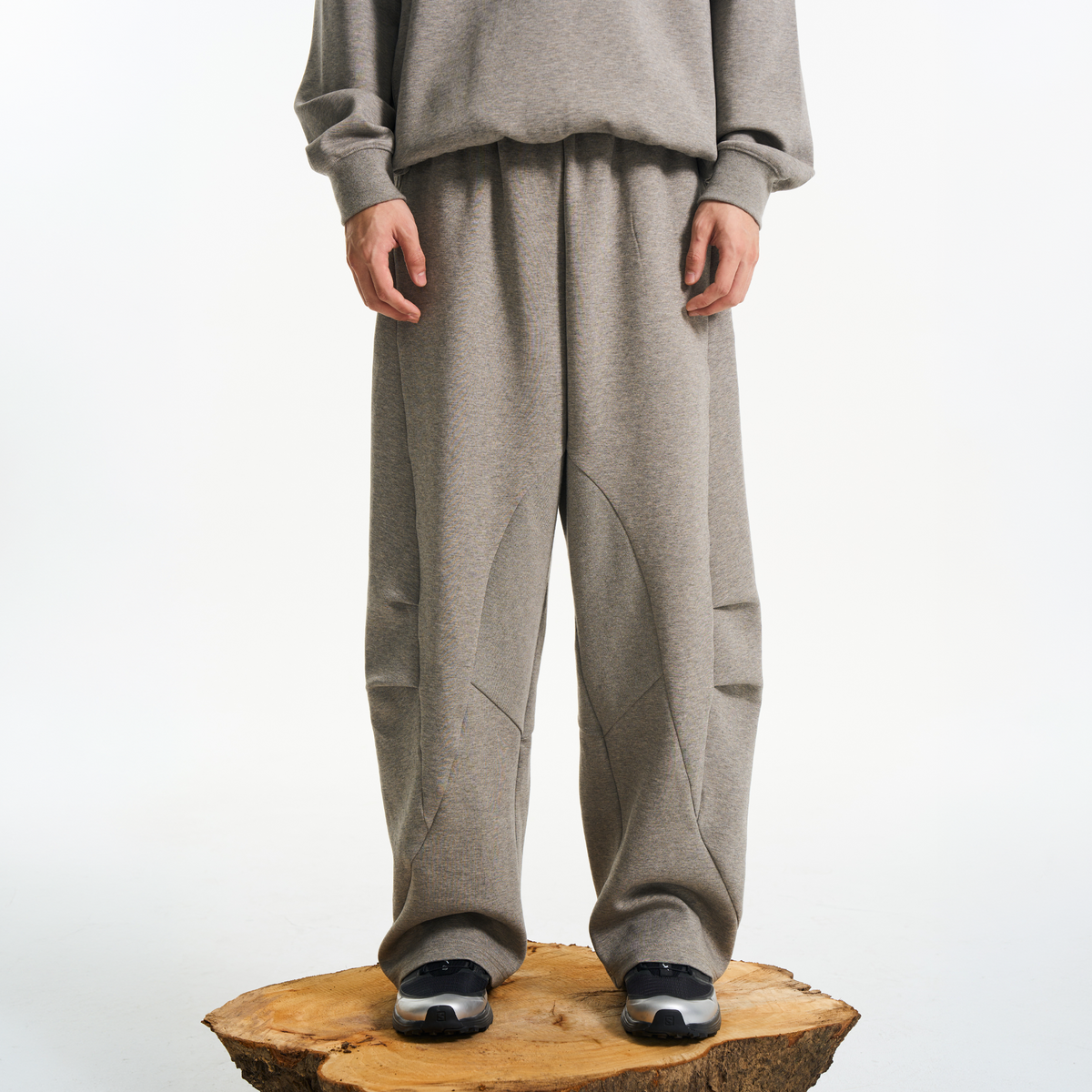 HALCYON Classic Thermal Wide-Leg Sweatpants