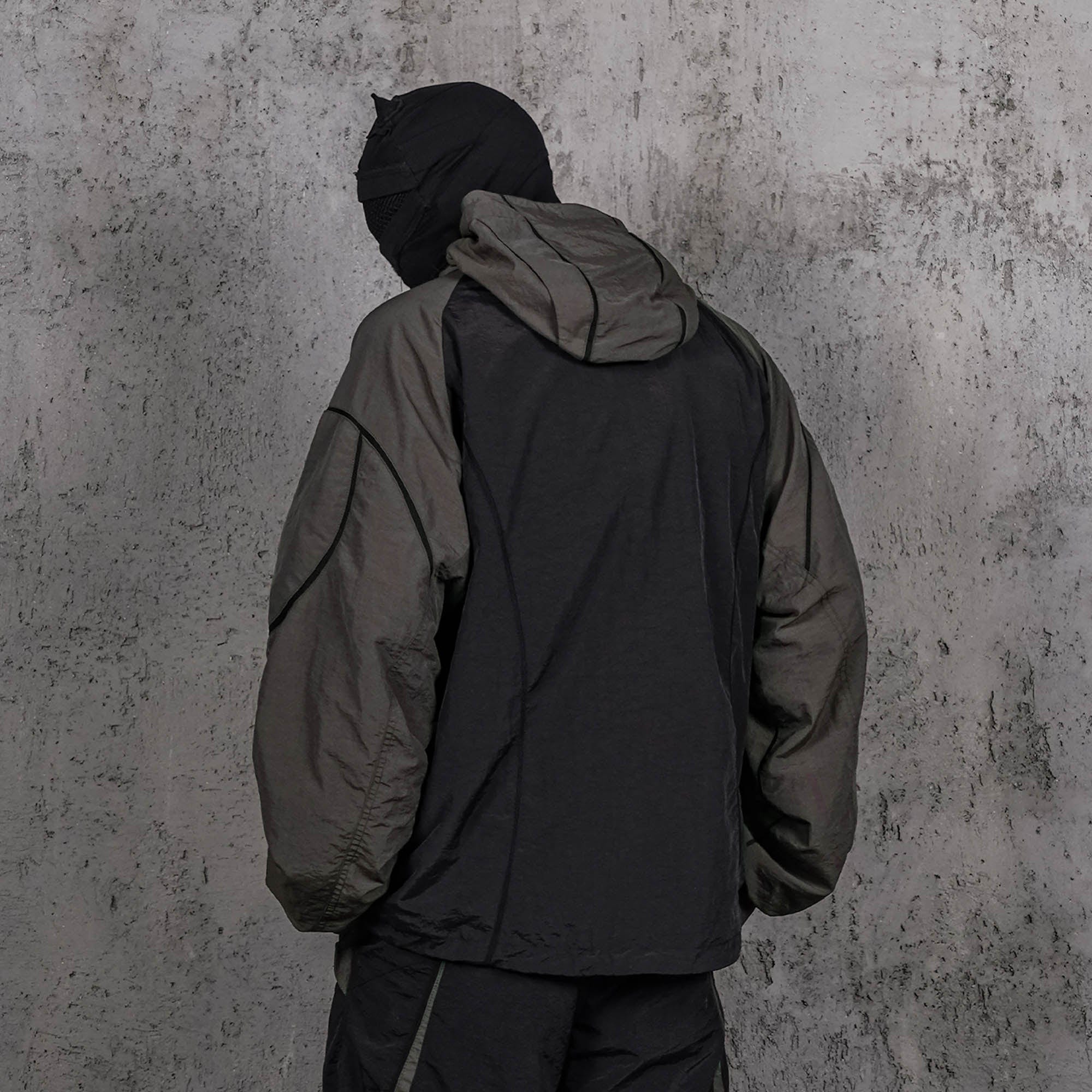 UNDERWATER Wasteland Deconstructed Windbreaker, premium urban and streetwear designers apparel on PROJECTISR.com, UNDERWATER