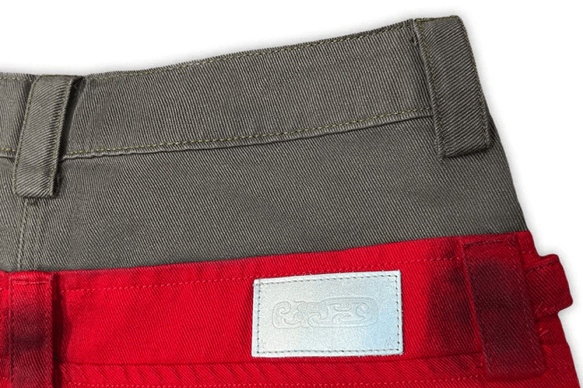 TECNINEGROUP Washed Detachable Reflective Firefighter Cargo Pants Red, premium urban and streetwear designers apparel on PROJECTISR.com, TECNINEGROUP