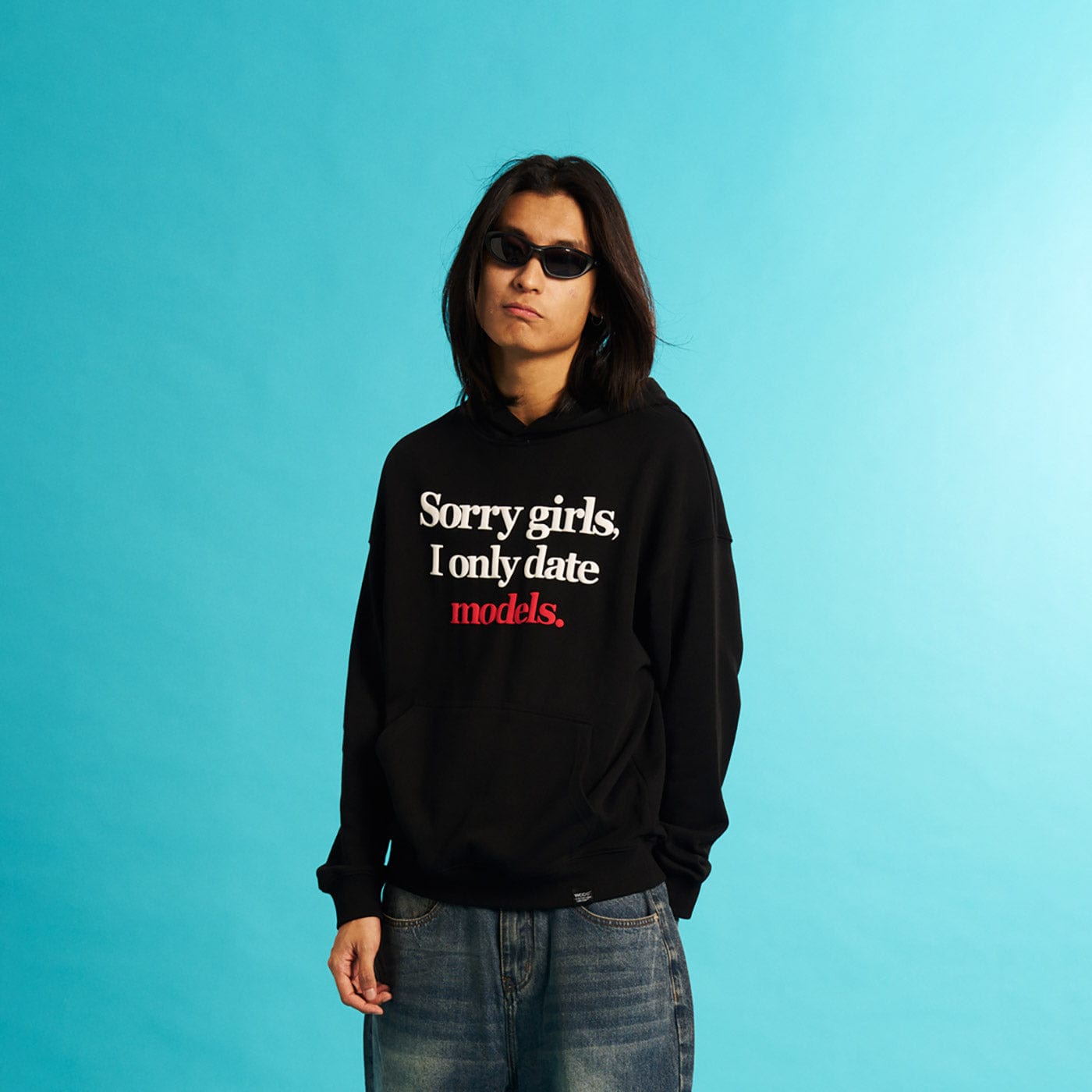 WCC Sorry Girls I Only Date Models Slogan Hoodie, premium urban and streetwear designers apparel on PROJECTISR.com, WCC