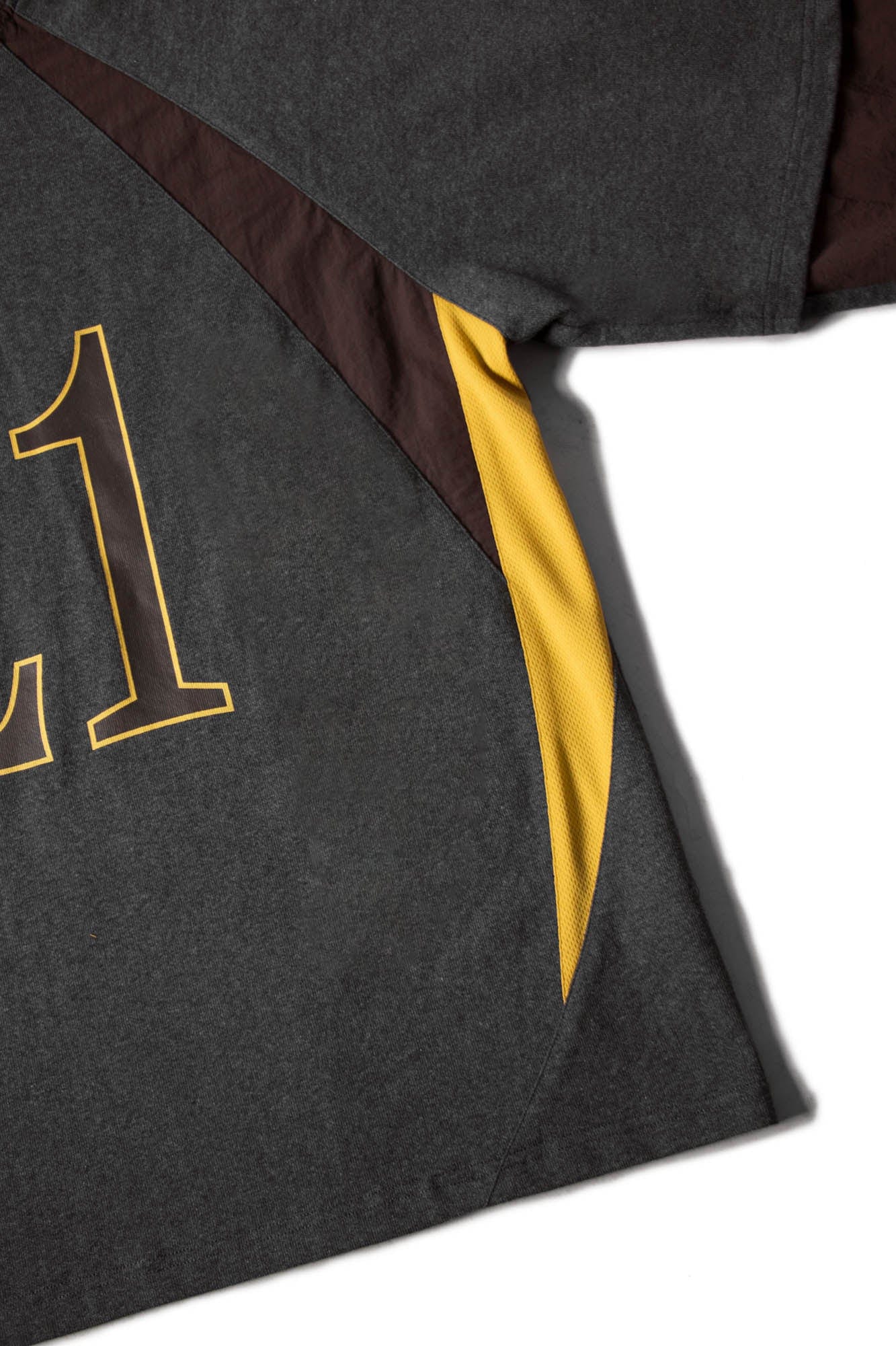 RELABEL No.21 Spliced Layered Long-Sleeve Tee, premium urban and streetwear designers apparel on PROJECTISR.com, RELABEL