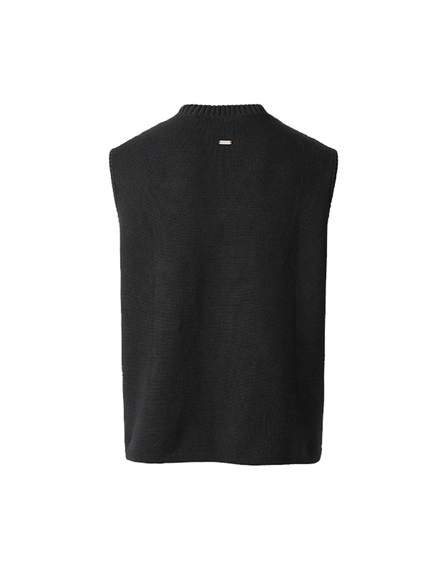 PMW Half-Zip Pockets Knit Vest