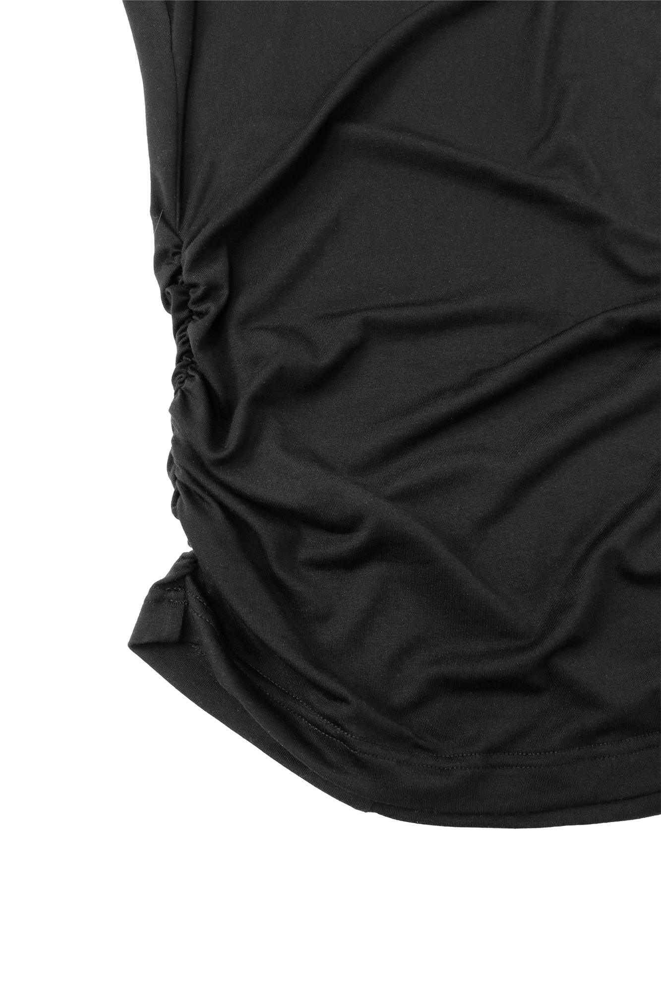 RELABEL Tencel Wool Hooded Ruched Tank Top, premium urban and streetwear designers apparel on PROJECTISR.com, RELABEL