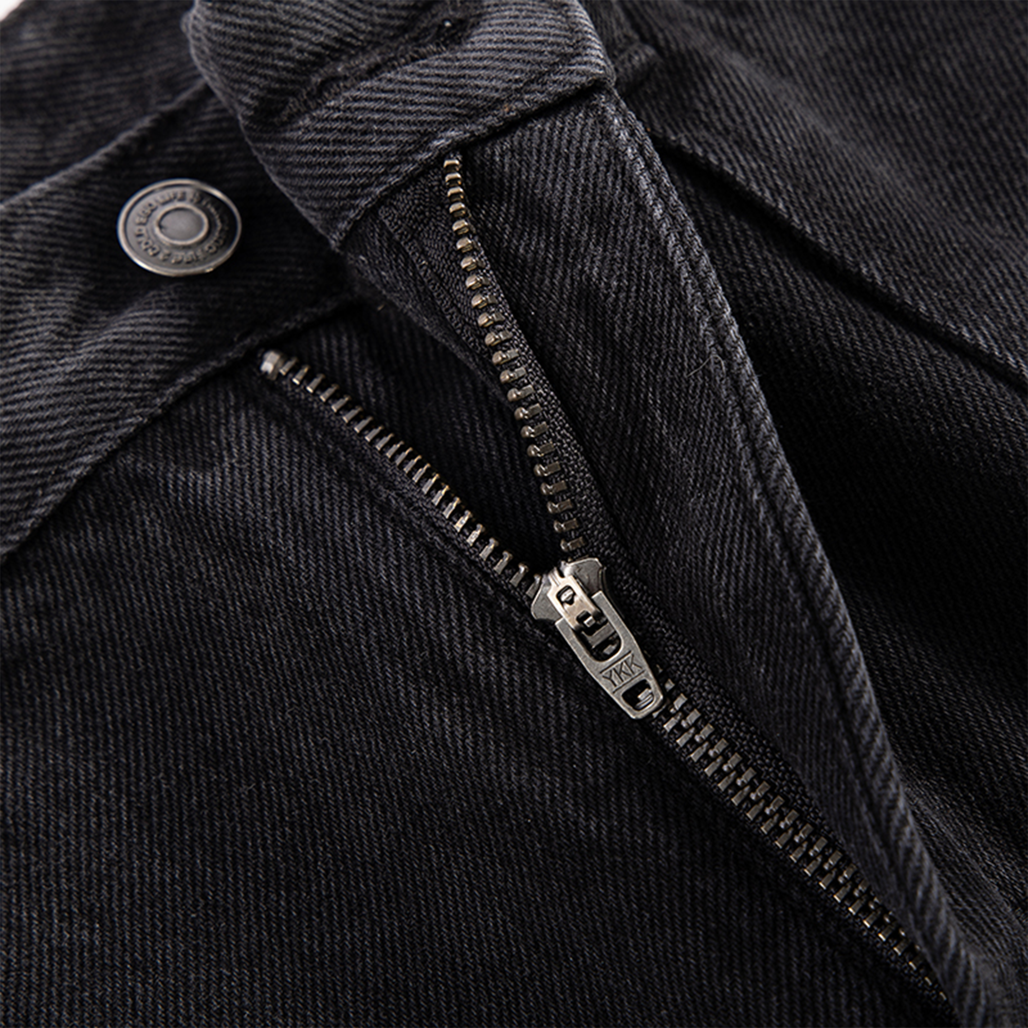 F2CE Washed Panel Multi-Pocket Straight-Leg Jeans
