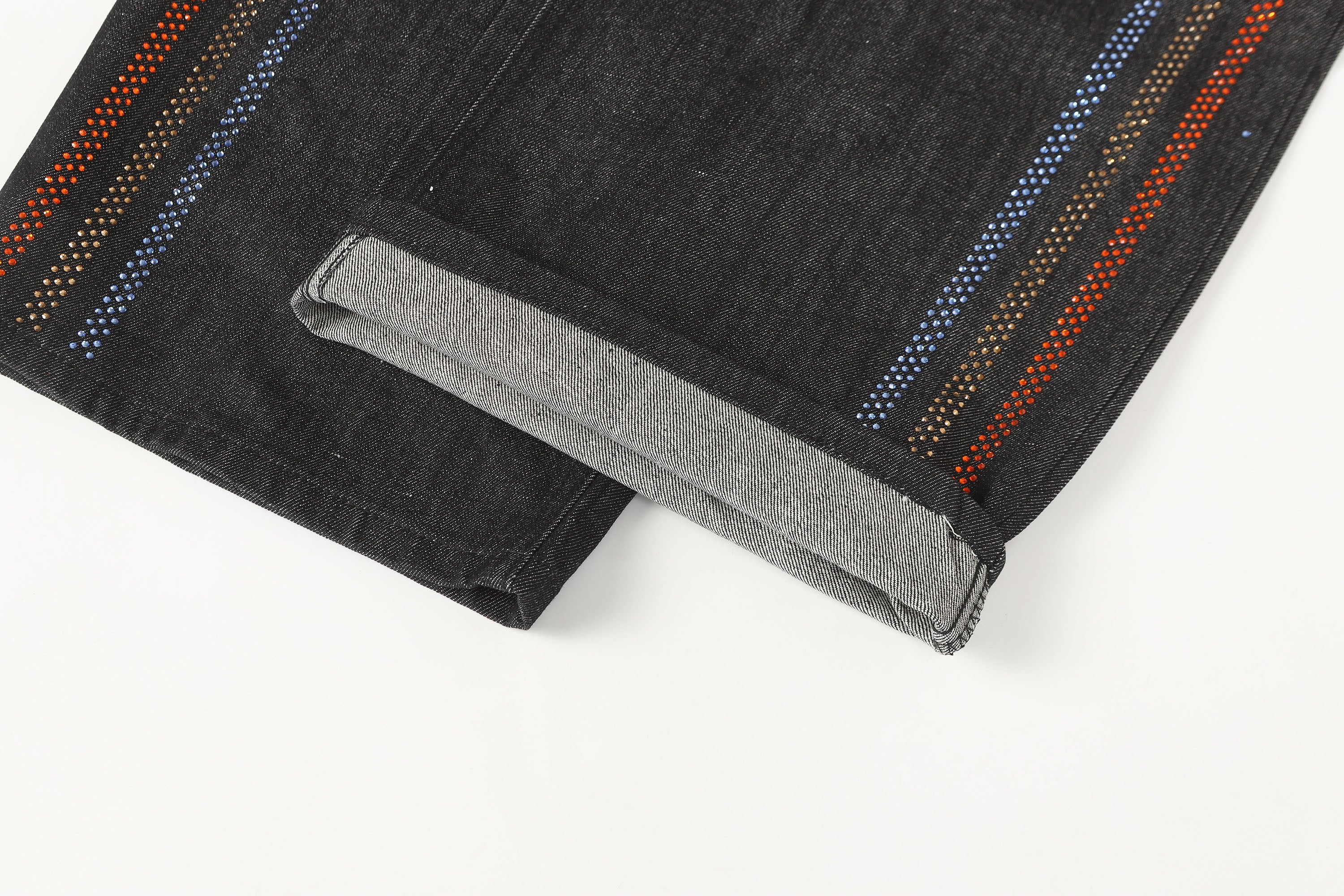 CLP Rainbow Diamond Balloon-Leg Raw Jeans, premium urban and streetwear designers apparel on PROJECTISR.com, CLP