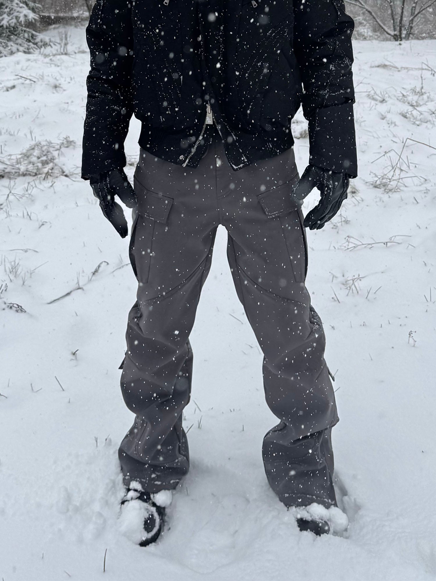 CATSSTAC Paneled Utility Fleece-Lined Cargo Pants