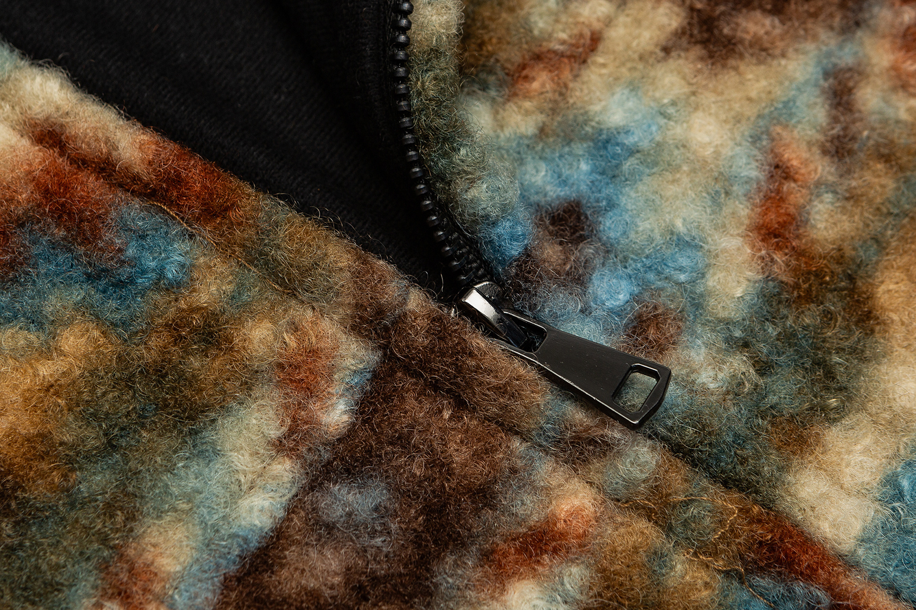 ME DA IGUAL Retro Tribal Jacquard Fleece Jacket