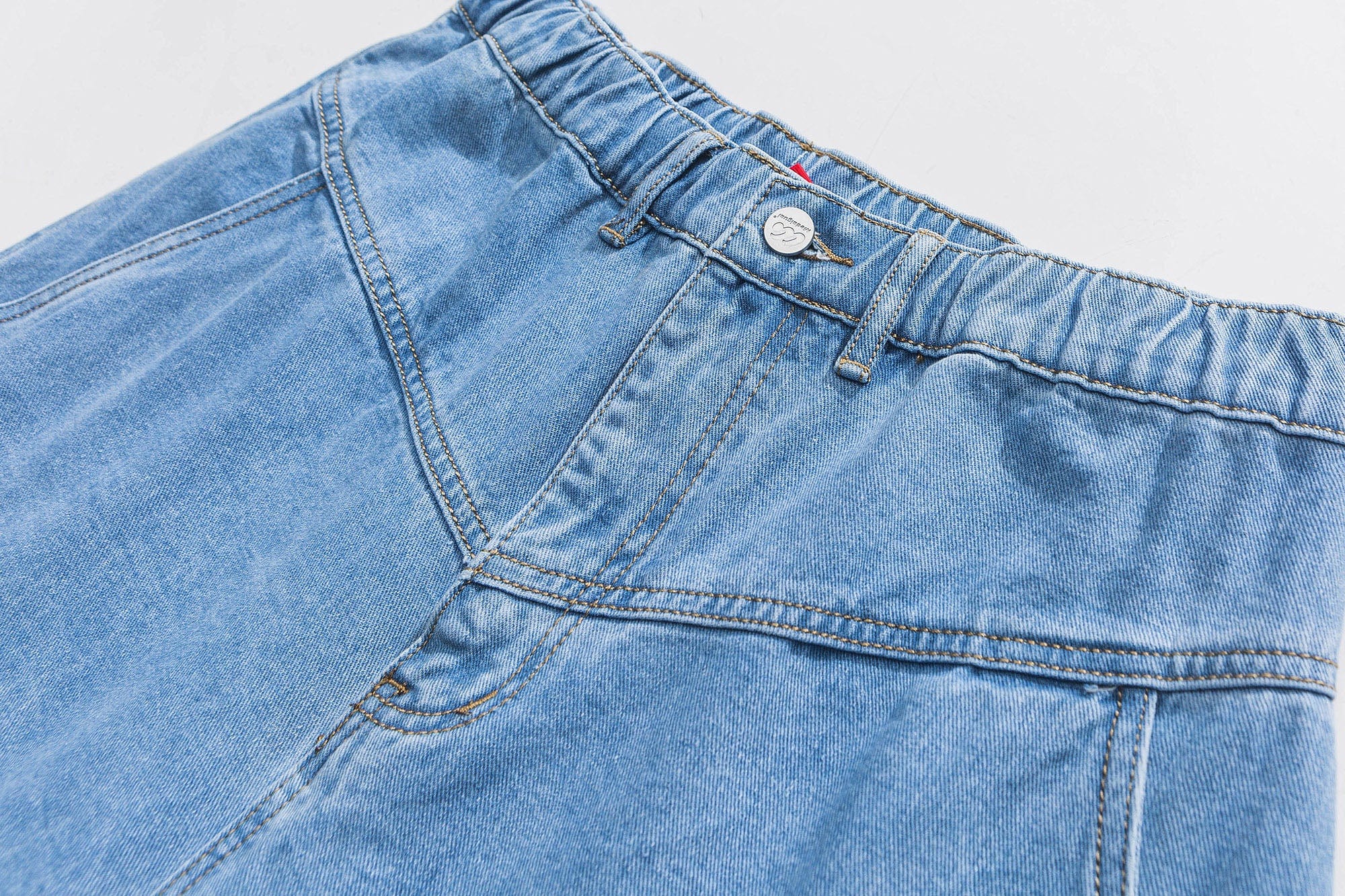 ME DA IGUAL Retro Washed Paneled Jeans, premium urban and streetwear designers apparel on PROJECTISR.com, ME DA IGUAL