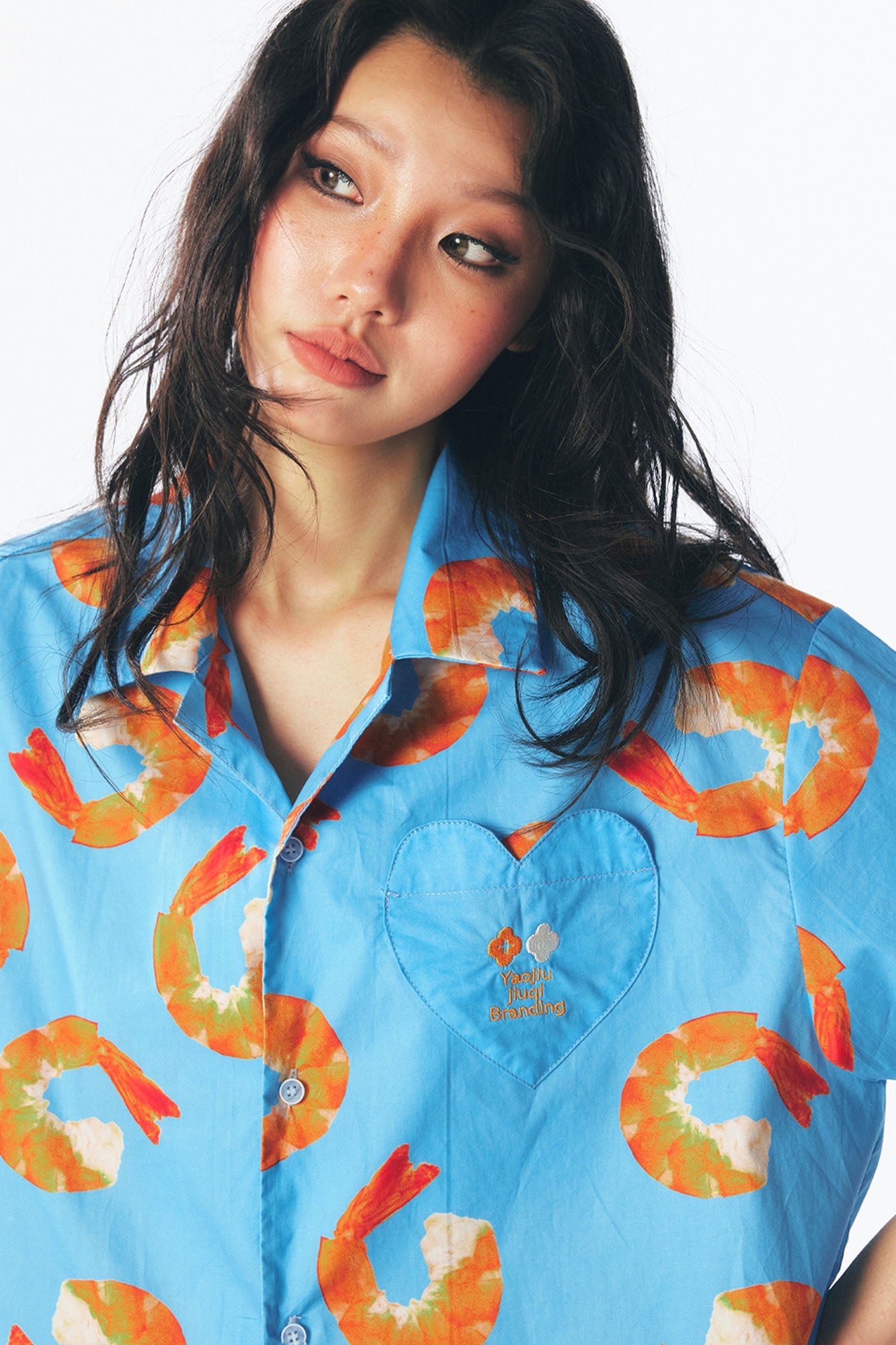 1997 POSTOFFICE Shrimp Full-Print Half Shirt, premium urban and streetwear designers apparel on PROJECTISR.com, 1997 POSTOFFICE