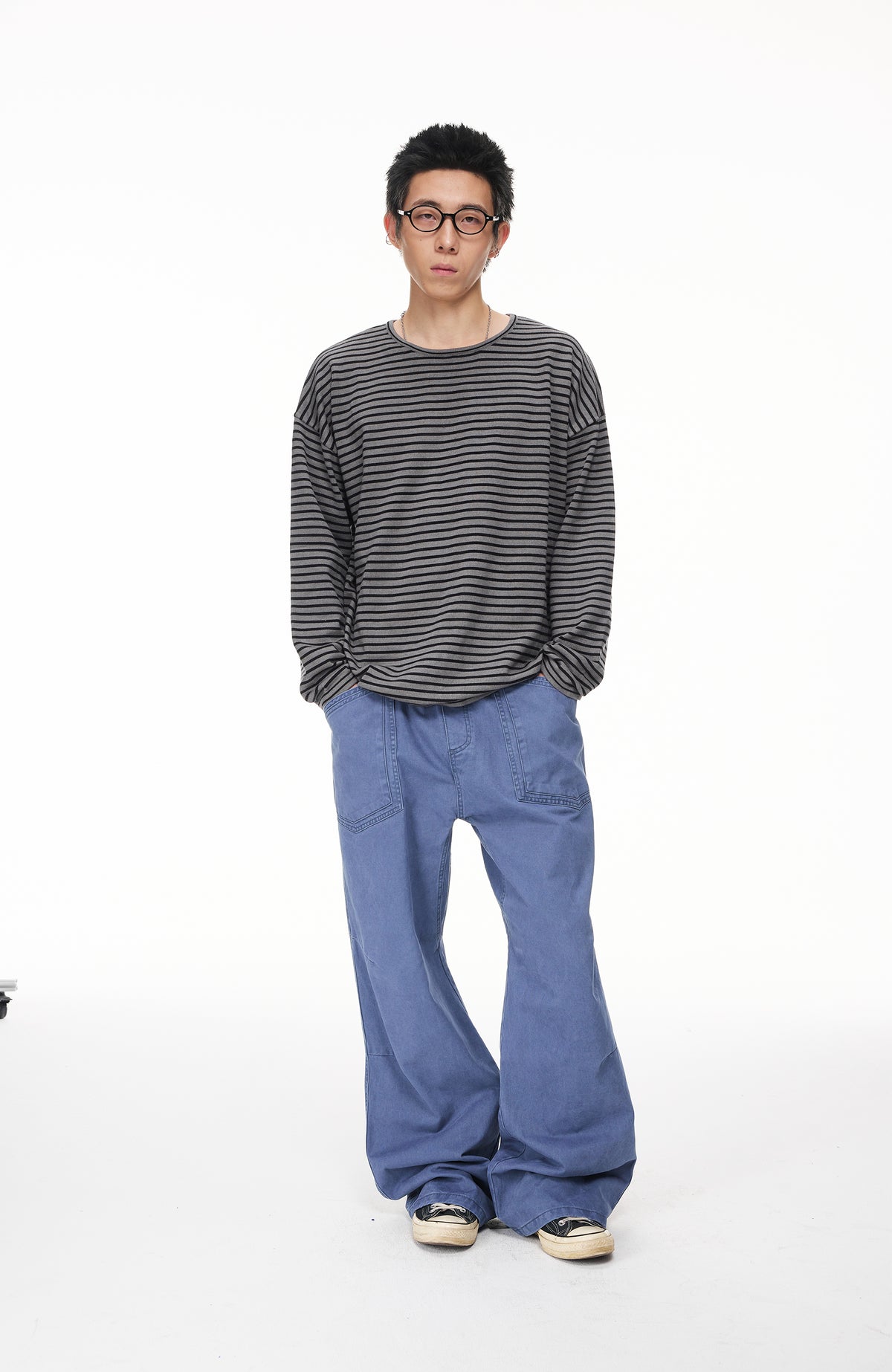 BOTANICA Retro Wide-Leg Multi-Pocket Cargo Jeans