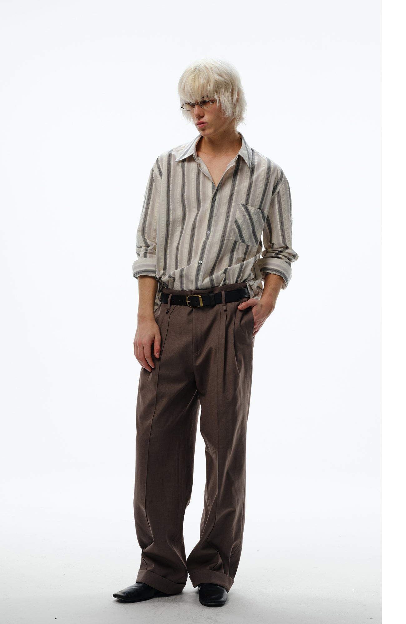 TRECLUB Retro Stripe Long-Sleeve Shirt, premium urban and streetwear designers apparel on PROJECTISR.com, TRECLUB