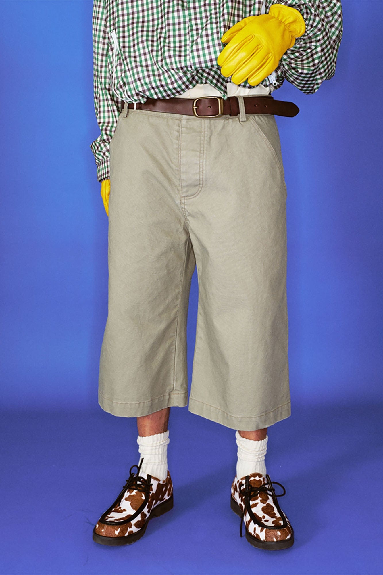 TRECLUB Retro Embroidered Pocket Cargo Shorts, premium urban and streetwear designers apparel on PROJECTISR.com, TRECLUB