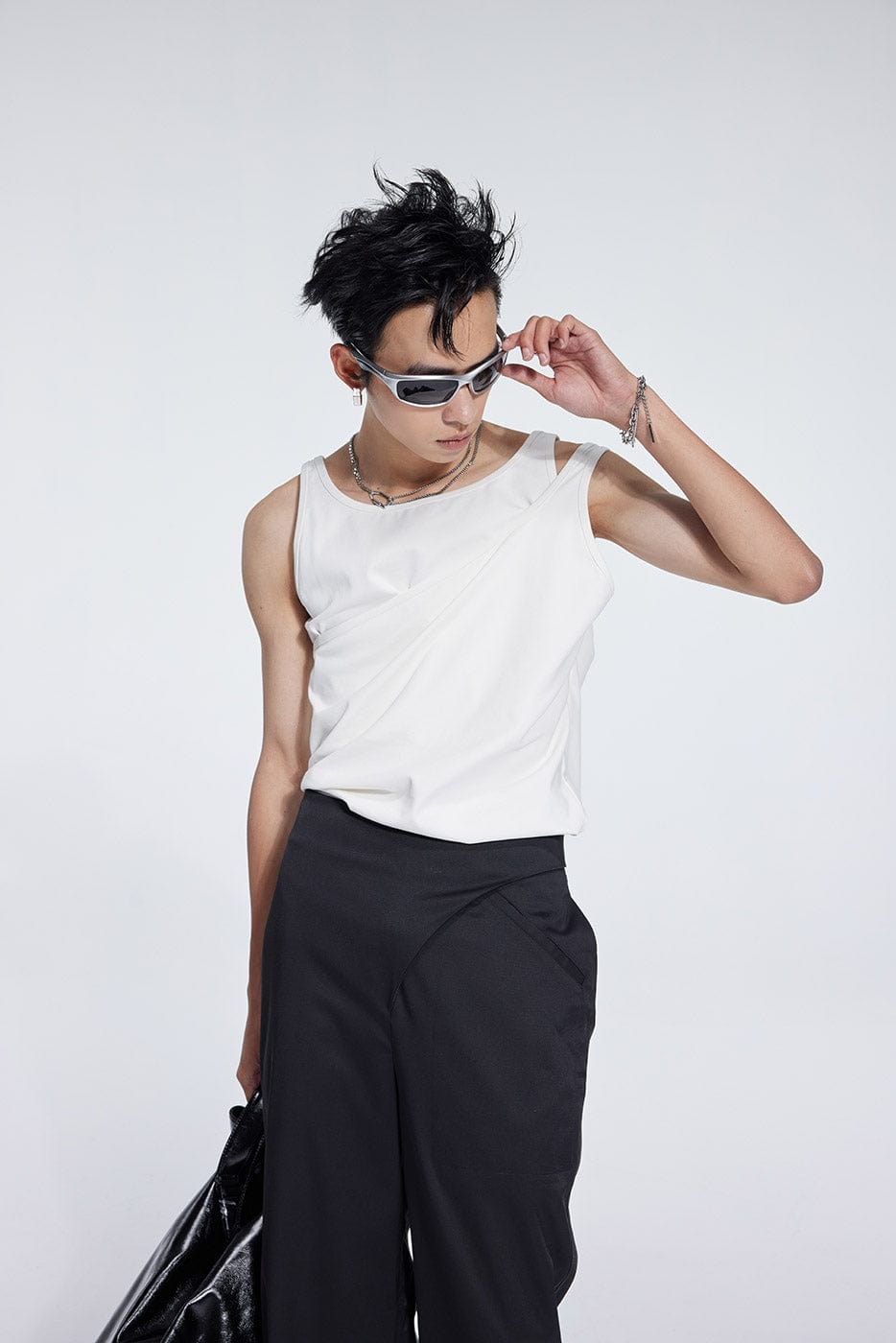 WHISTLEHUNTER Double-Layered Tank Top, premium urban and streetwear designers apparel on PROJECTISR.com, WHISTLEHUNTER