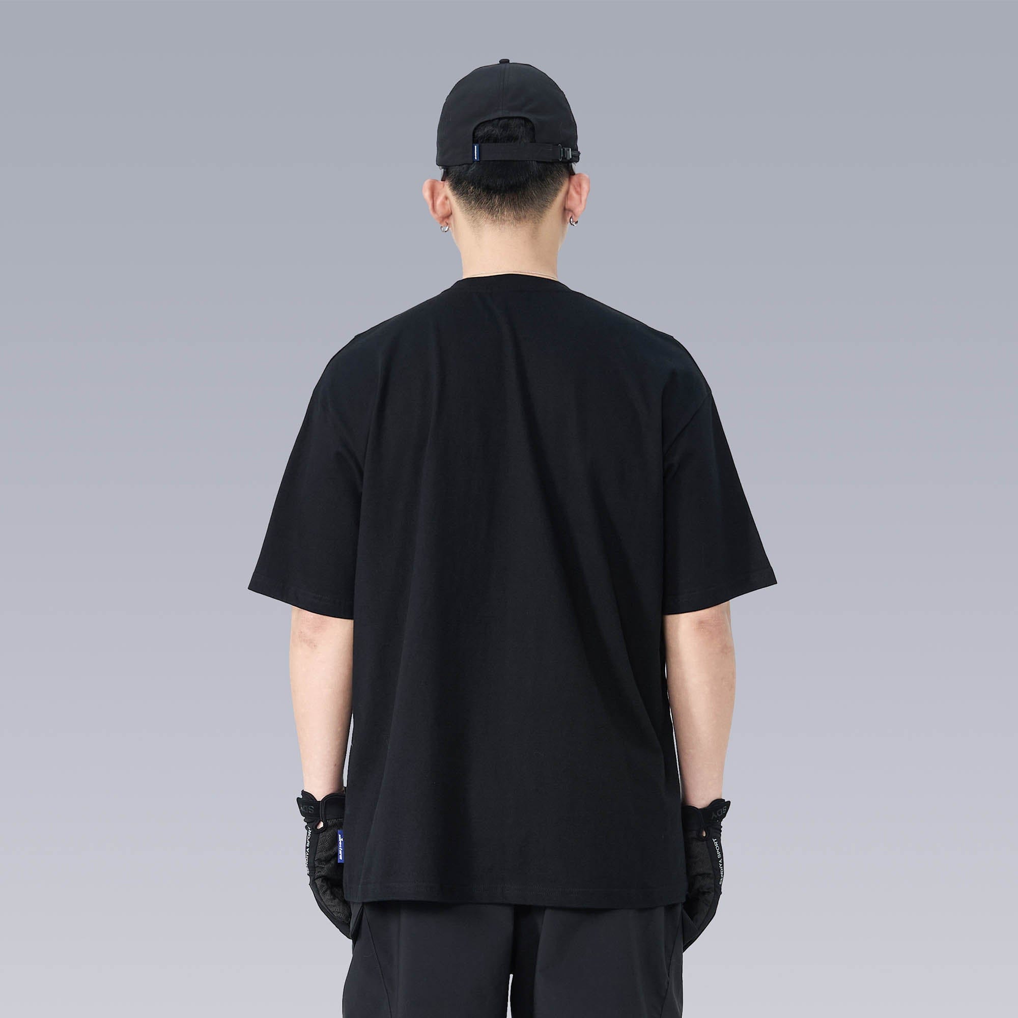SILENSTORM Geometric Spliced Mesh T-Shirt, premium urban and streetwear designers apparel on PROJECTISR.com, SILENSTORM
