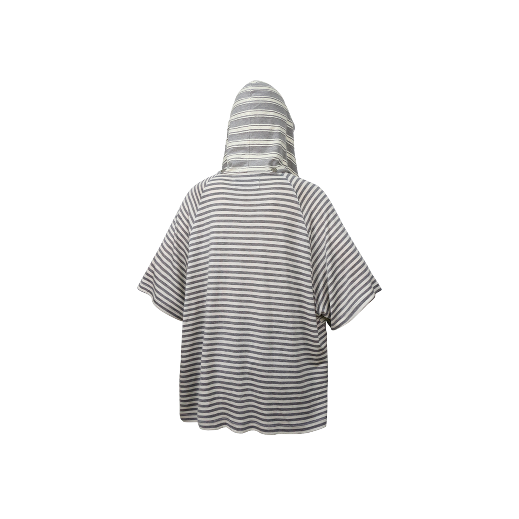 RELABEL Striped Wool-Blend Detachable Hood Tee, premium urban and streetwear designers apparel on PROJECTISR.com, RELABEL
