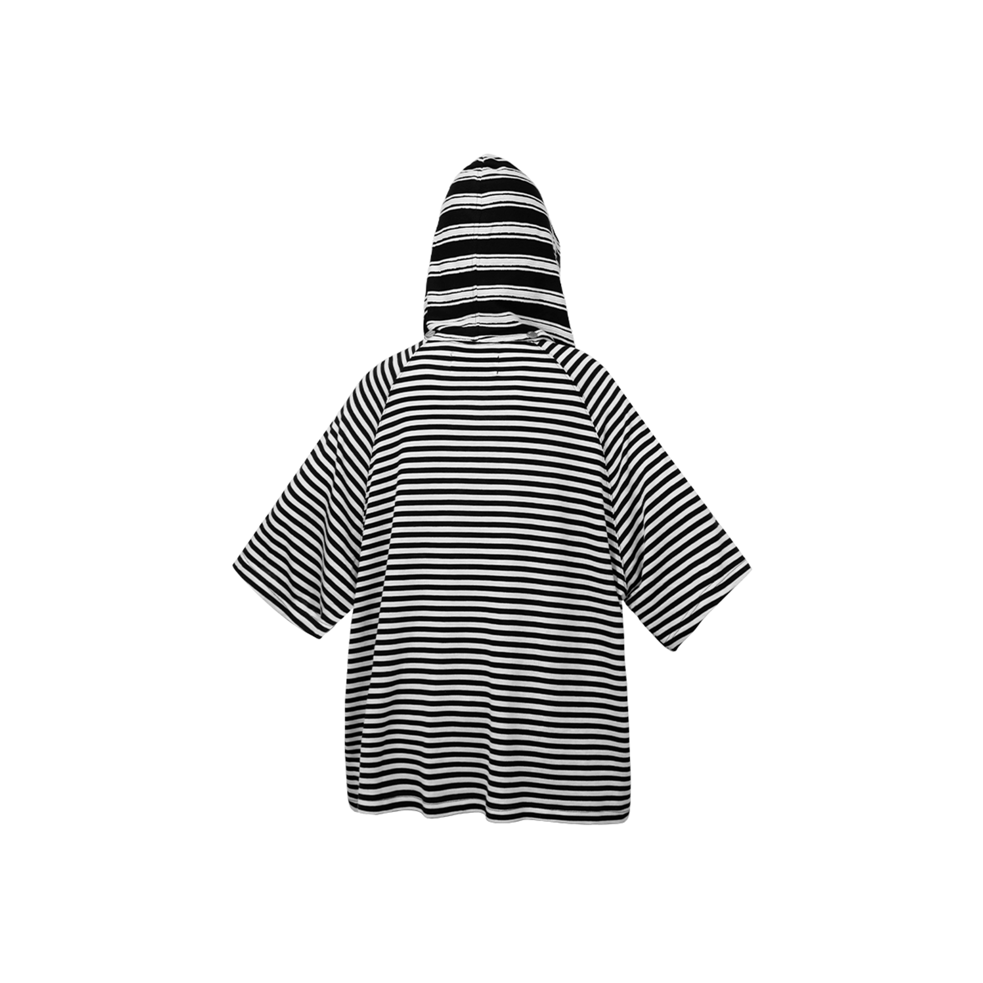 RELABEL Striped Wool-Blend Detachable Hood Tee, premium urban and streetwear designers apparel on PROJECTISR.com, RELABEL