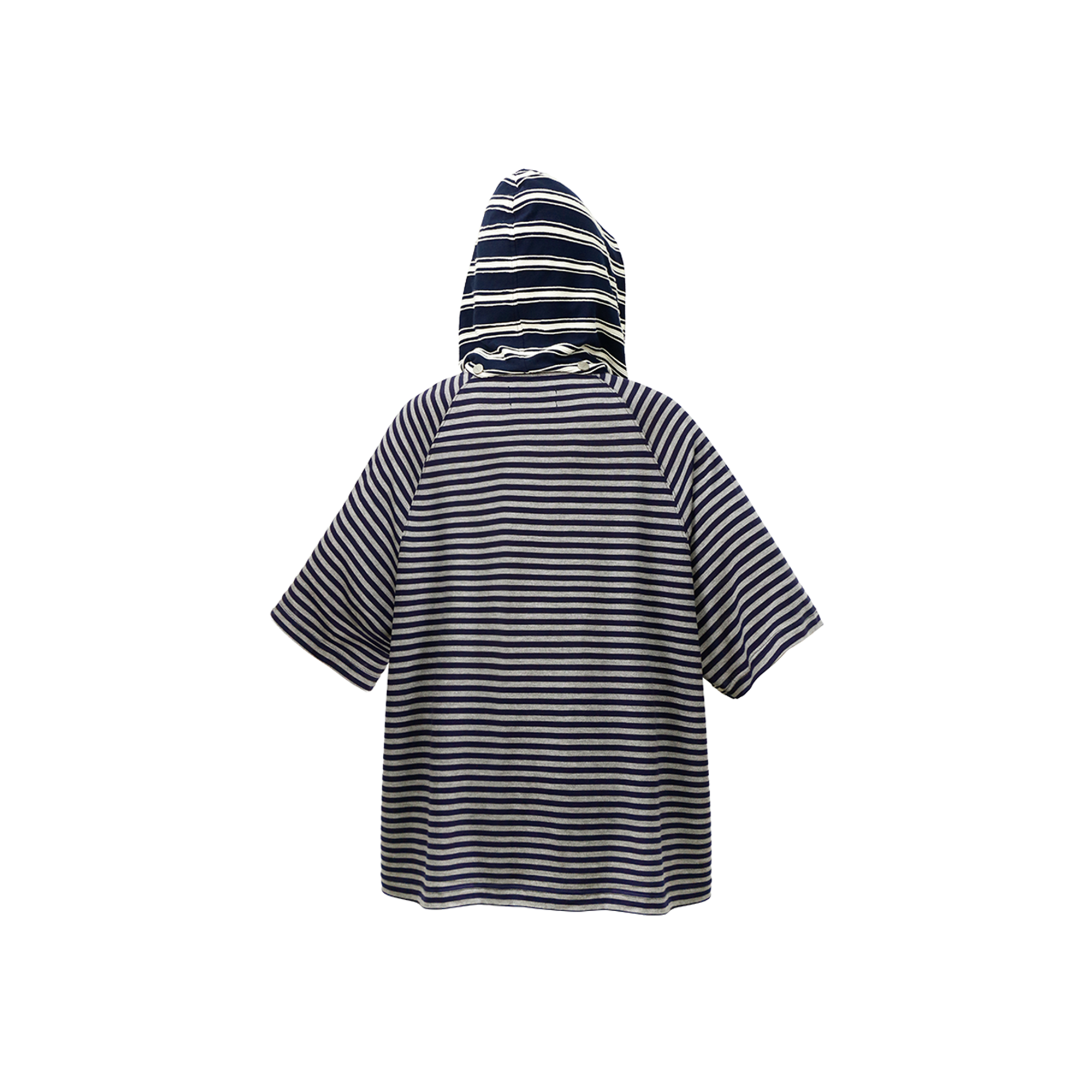 RELABEL Striped Wool-Blend Detachable Hood Tee, premium urban and streetwear designers apparel on PROJECTISR.com, RELABEL
