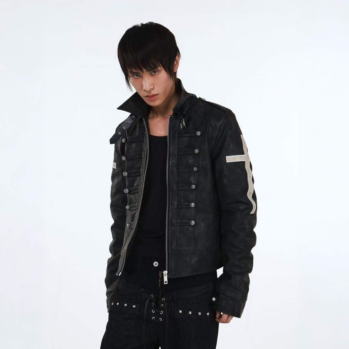 DETW Cross-Button Structured Coat