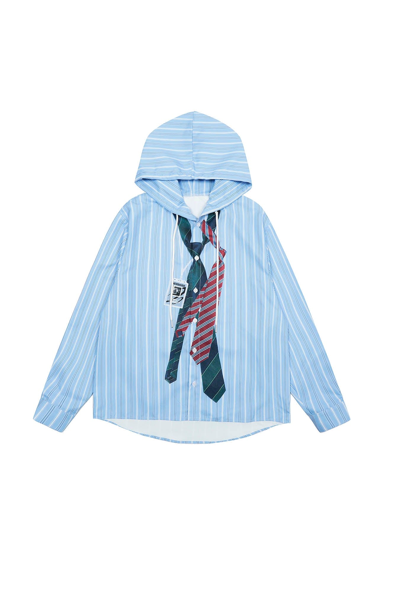 CLP Tie Graphic Striped Hooded Jacket, premium urban and streetwear designers apparel on PROJECTISR.com, CLP