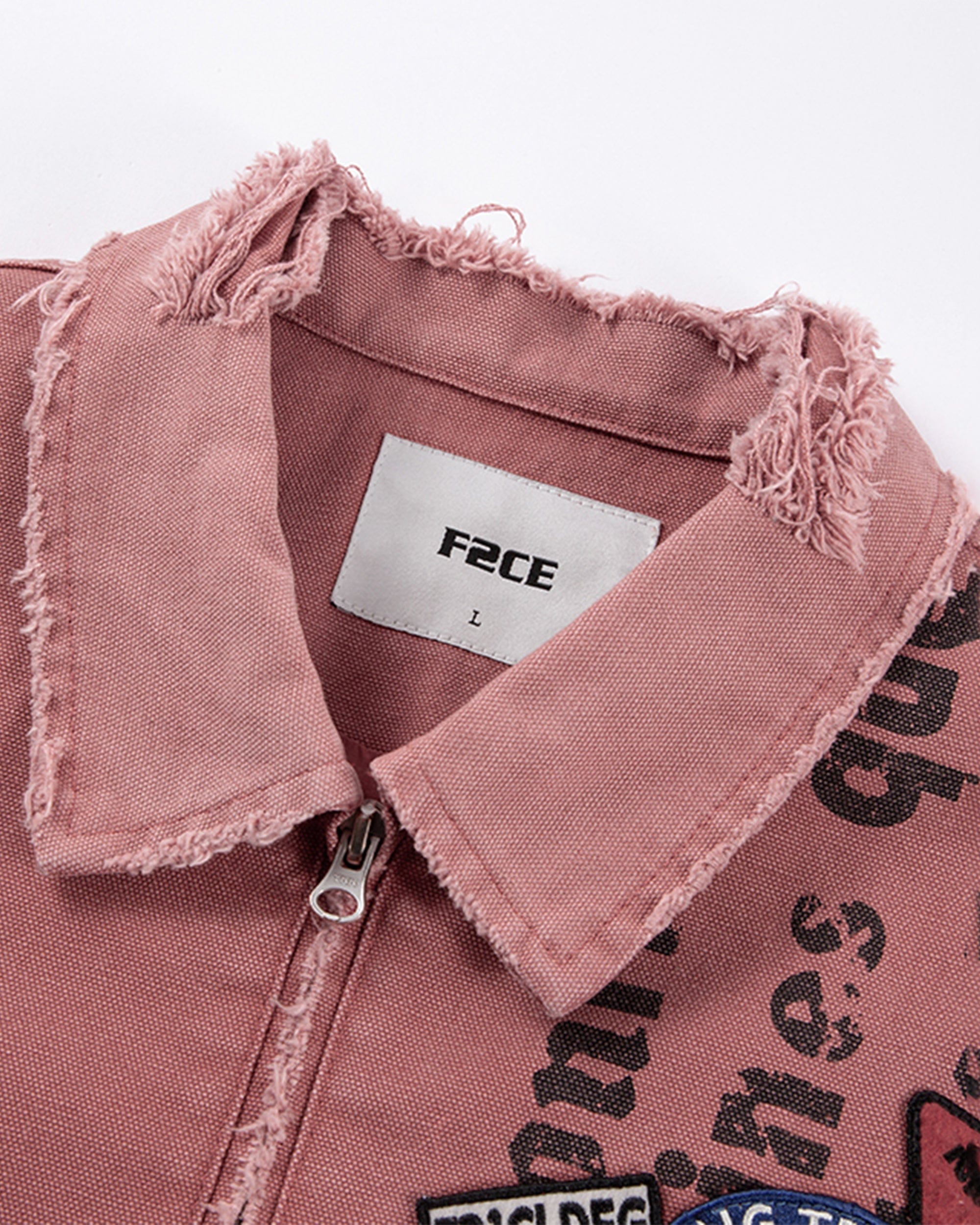 F2CE Distressed Badge Patchwork Jacket, premium urban and streetwear designers apparel on PROJECTISR.com, F2CE