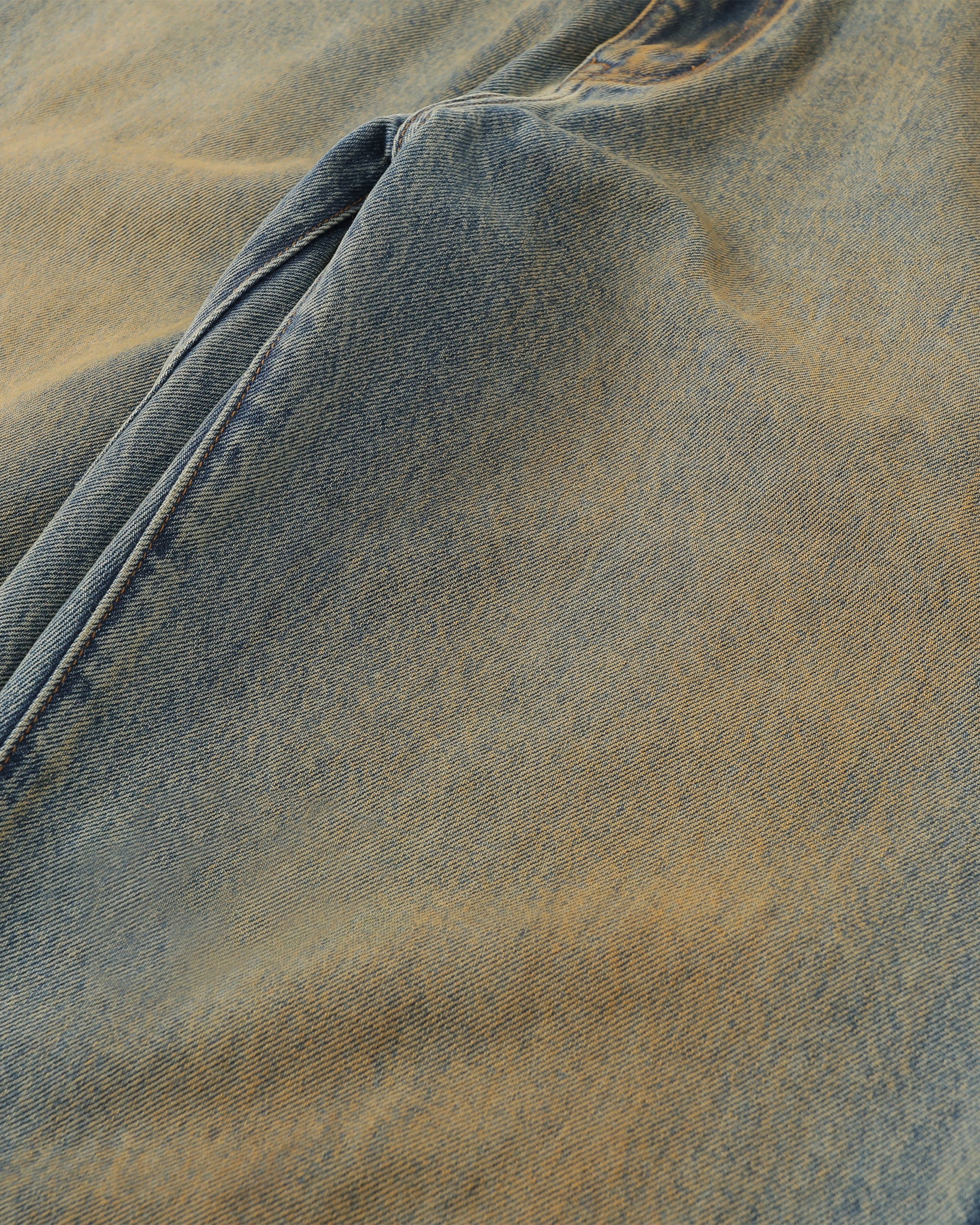 MAKEMORE Classic Acid Washed Crinkled Jeans, premium urban and streetwear designers apparel on PROJECTISR.com, MAKEMORE