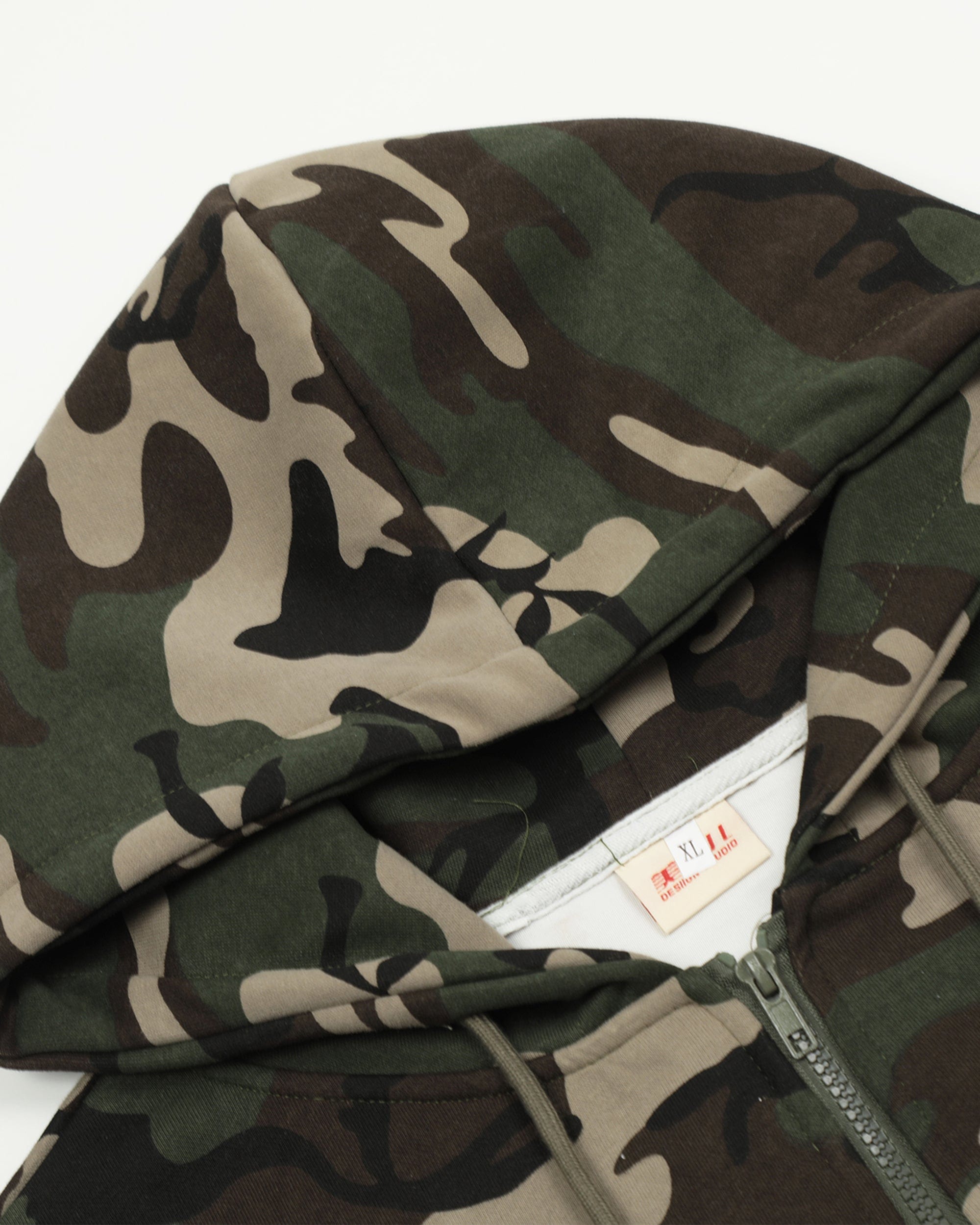CLP Camo Studded Zip-Up Hoodie, premium urban and streetwear designers apparel on PROJECTISR.com, CLP