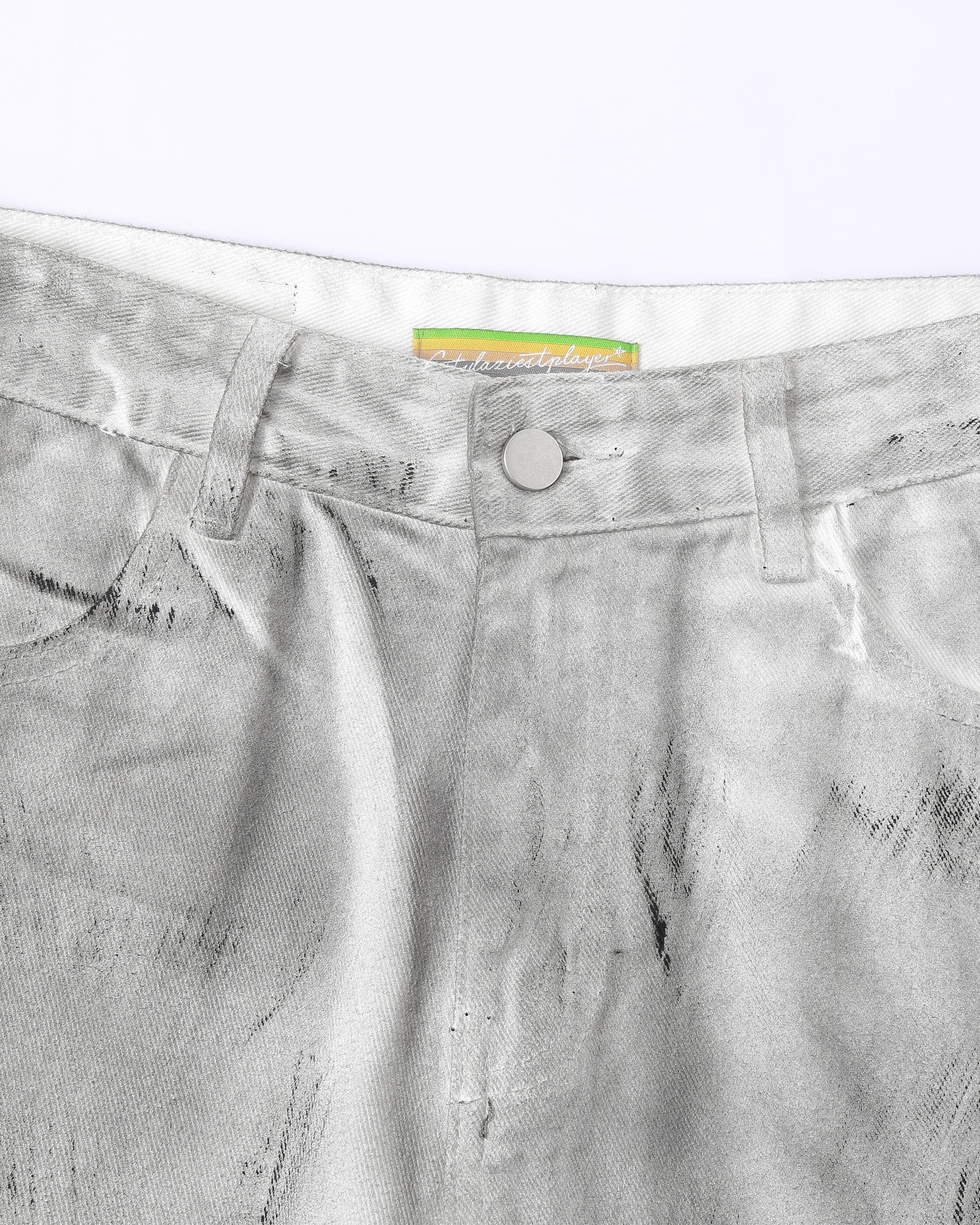 CLP Spliced Distressed Raw Edge Flared Jeans, premium urban and streetwear designers apparel on PROJECTISR.com, CLP