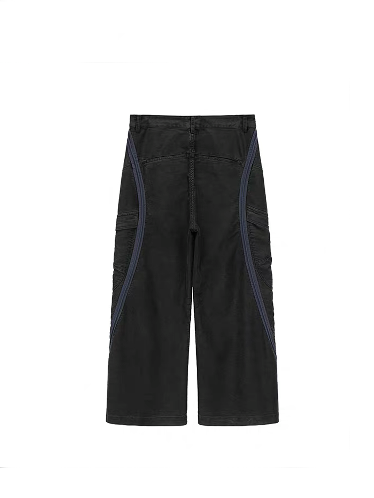 AVINMADE Contrast Curved Spliced Mole-Skin Cargo Trousers