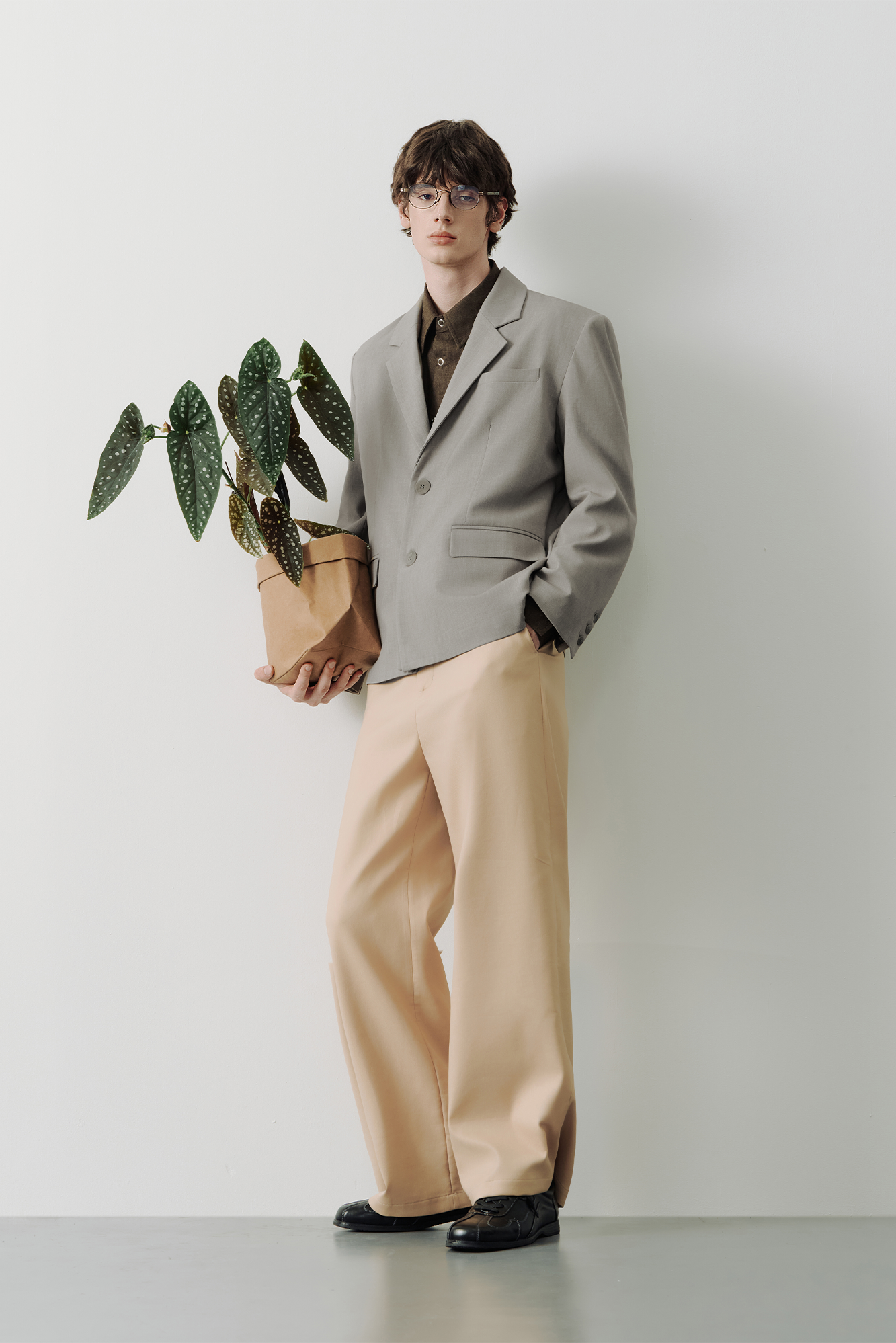 SAME FLOW Classic V-Neck Tailored Blazer