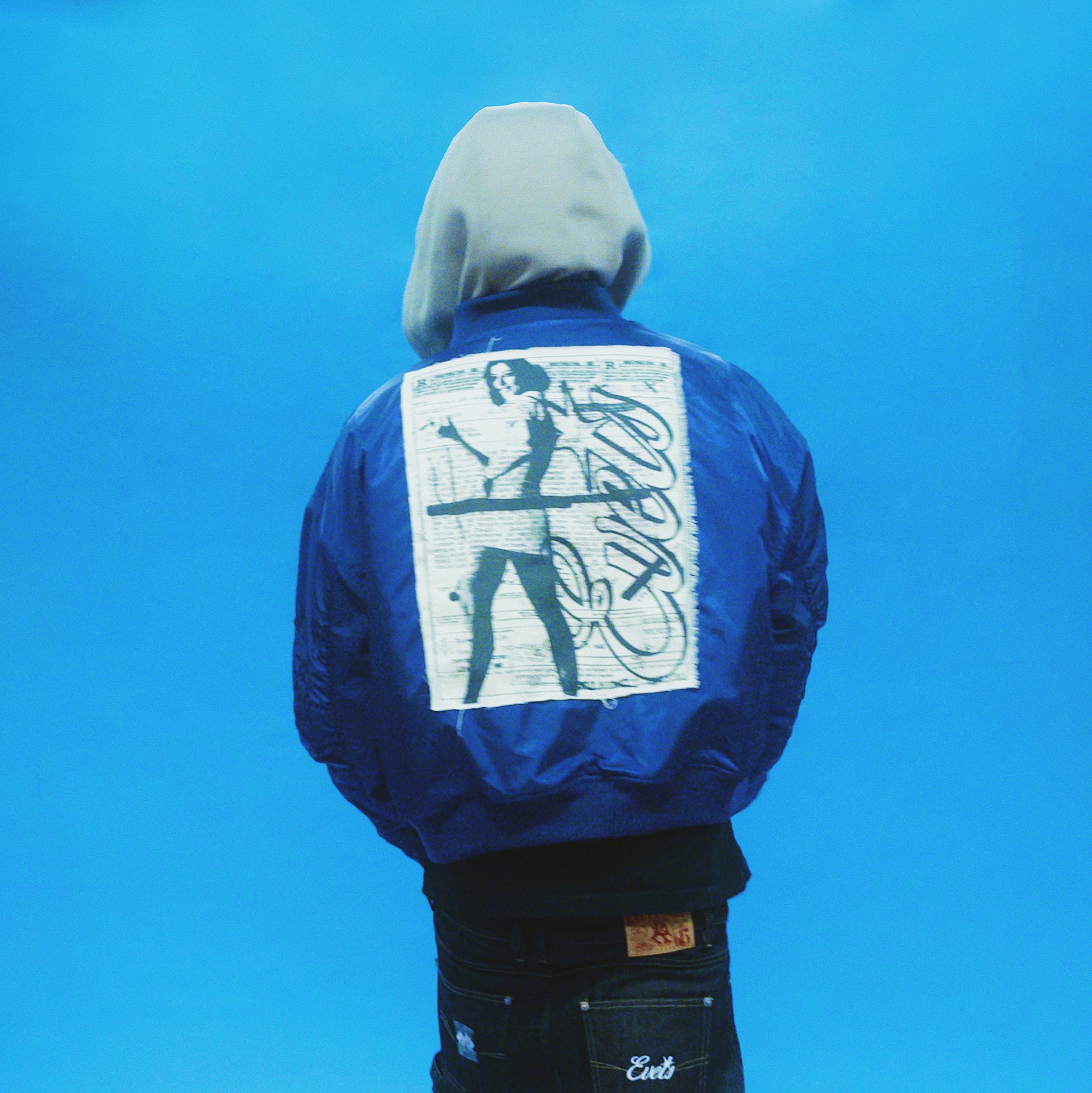 EVETS Graphic Cropped Hooded Bomber, premium urban and streetwear designers apparel on PROJECTISR.com, EVETS