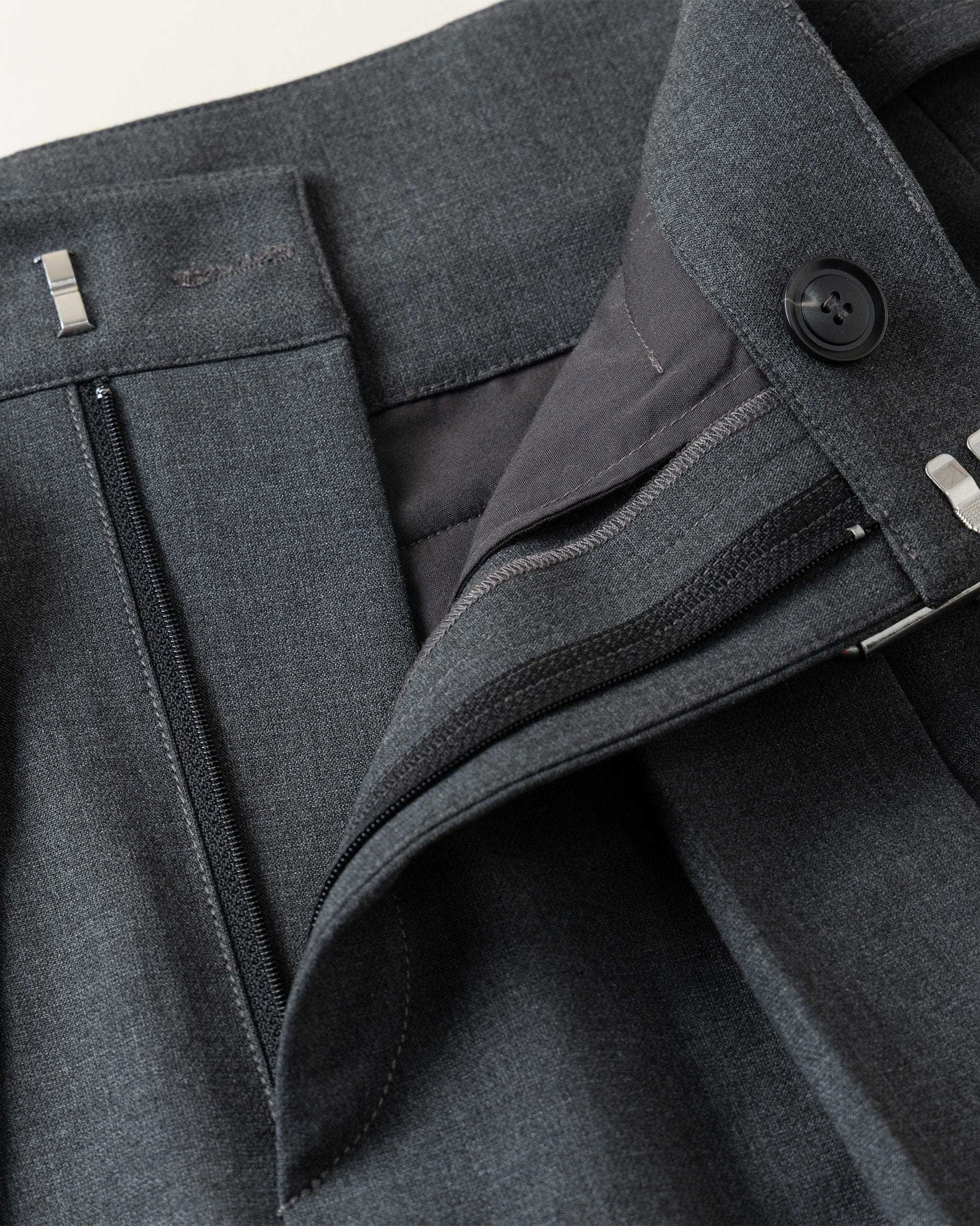 OPICLOTH Classic Pleated Belt Trousers, premium urban and streetwear designers apparel on PROJECTISR.com, OPICLOTH