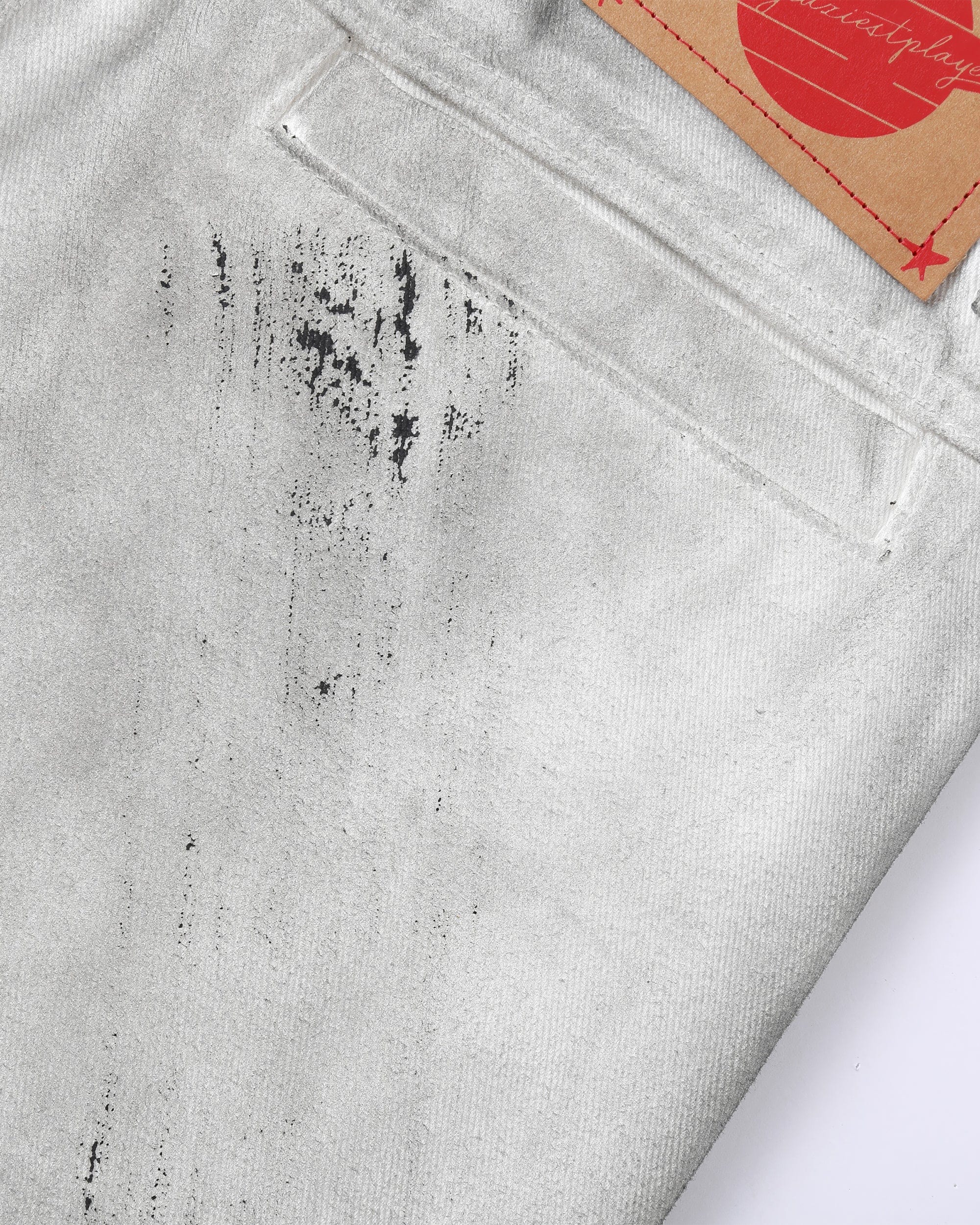 CLP Spliced Distressed Raw Edge Flared Jeans, premium urban and streetwear designers apparel on PROJECTISR.com, CLP