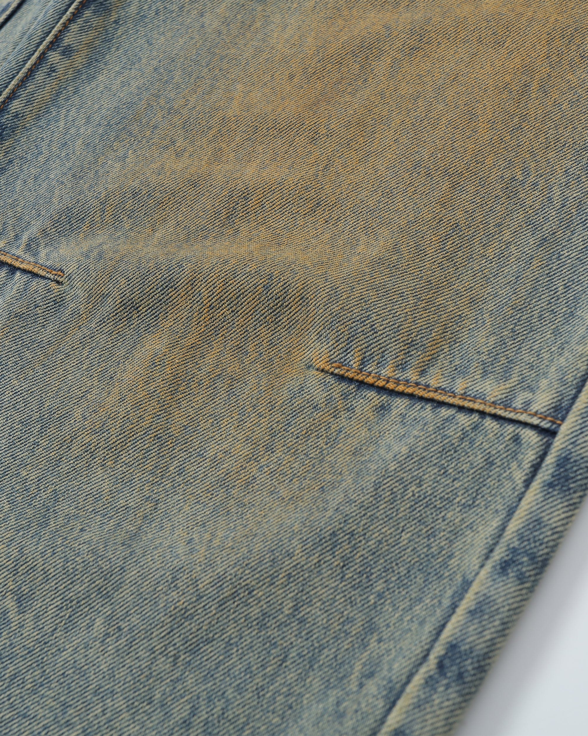 MAKEMORE Classic Acid Washed Crinkled Jeans, premium urban and streetwear designers apparel on PROJECTISR.com, MAKEMORE