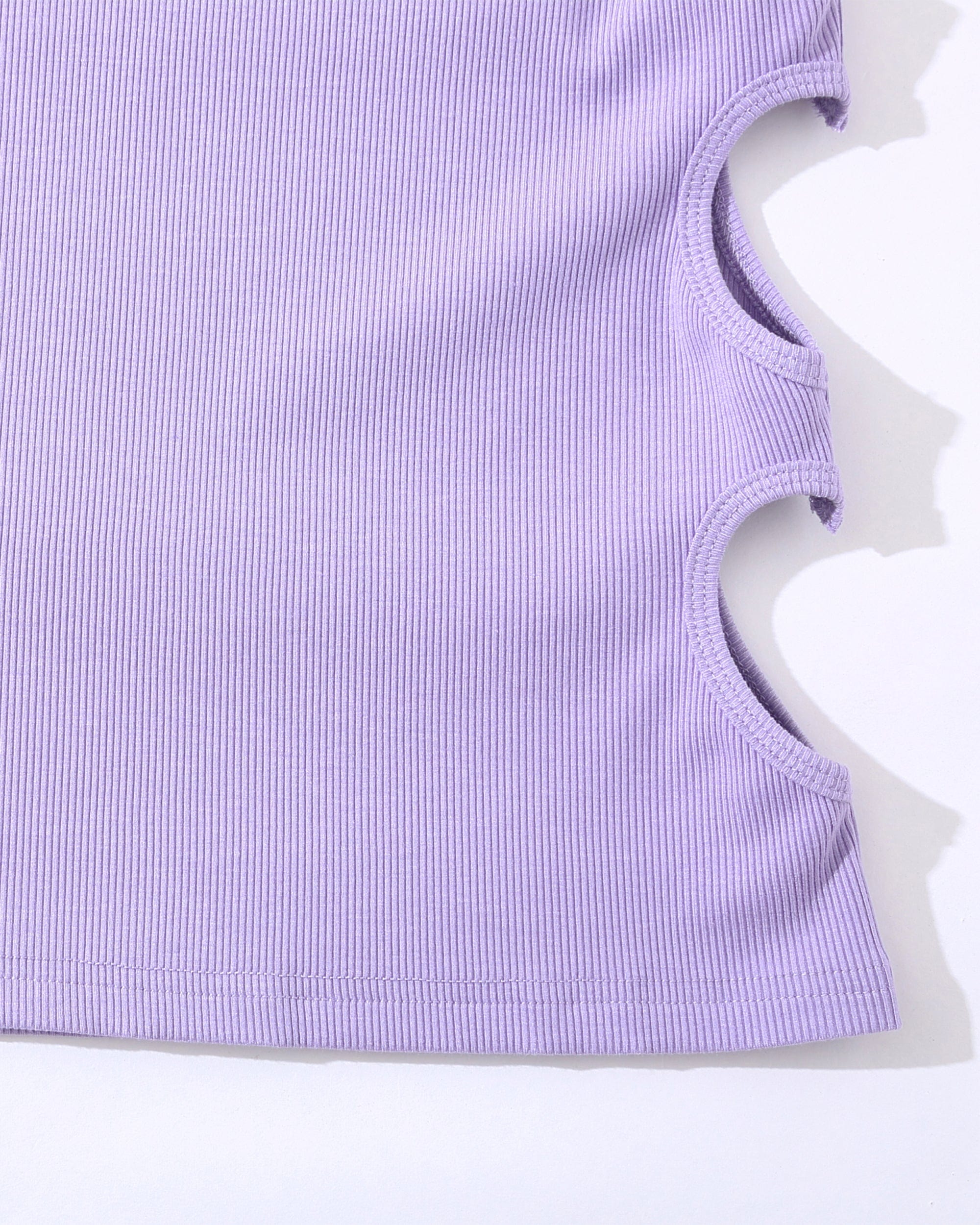 CLP Metallic Heart Slim Hollowed Tank Top Purple, premium urban and streetwear designers apparel on PROJECTISR.com, CLP