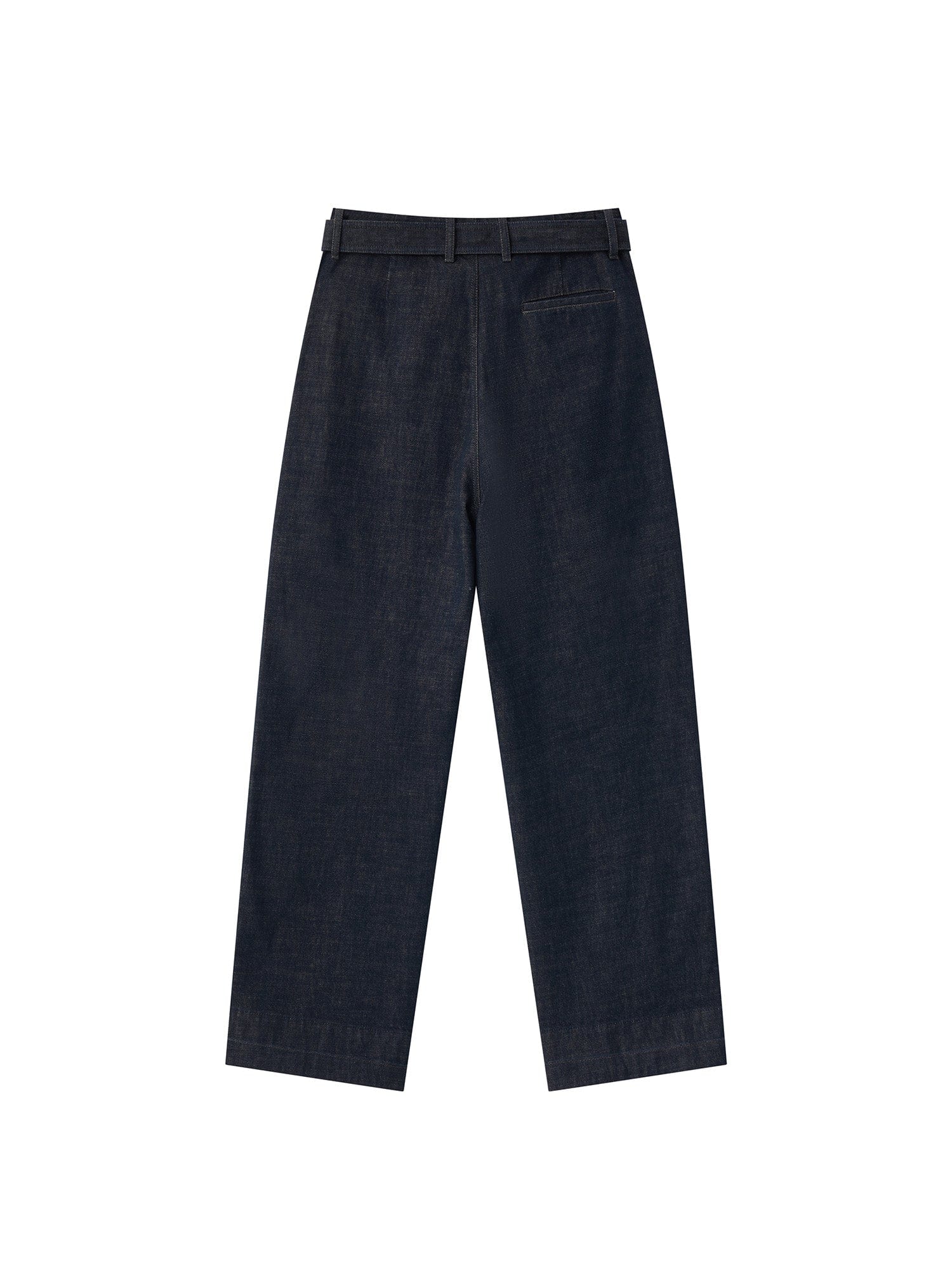 OPICLOTH Essential Washed Belted Wide-Leg Jeans, premium urban and streetwear designers apparel on PROJECTISR.com, OPICLOTH