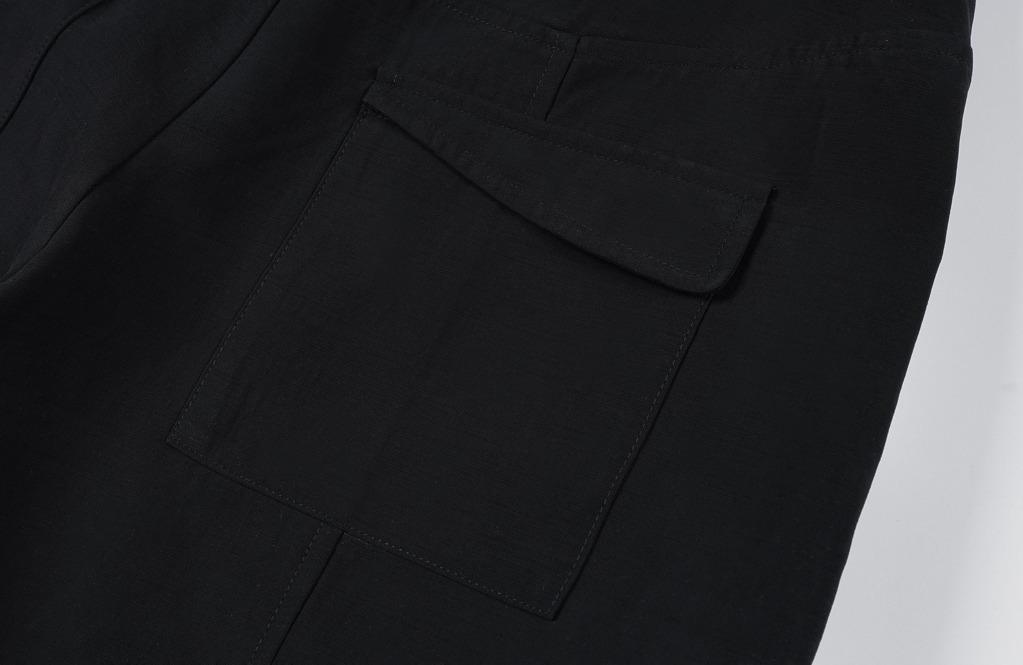2000RSK Crinkled Detachable Ribbon Wide-Leg Trousers