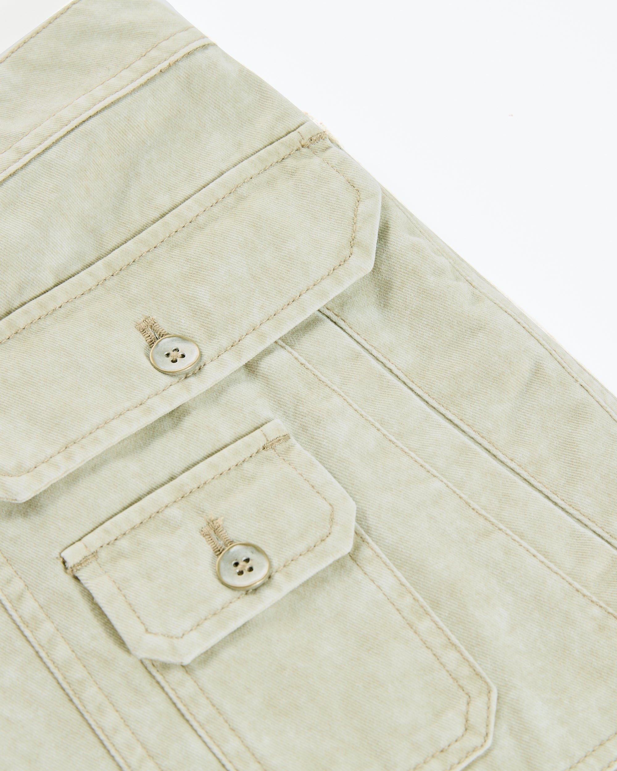 ORGANIC EMOTION Deconstructed Layered-pocket Button Pants, premium urban and streetwear designers apparel on PROJECTISR.com, ORGANIC EMOTION