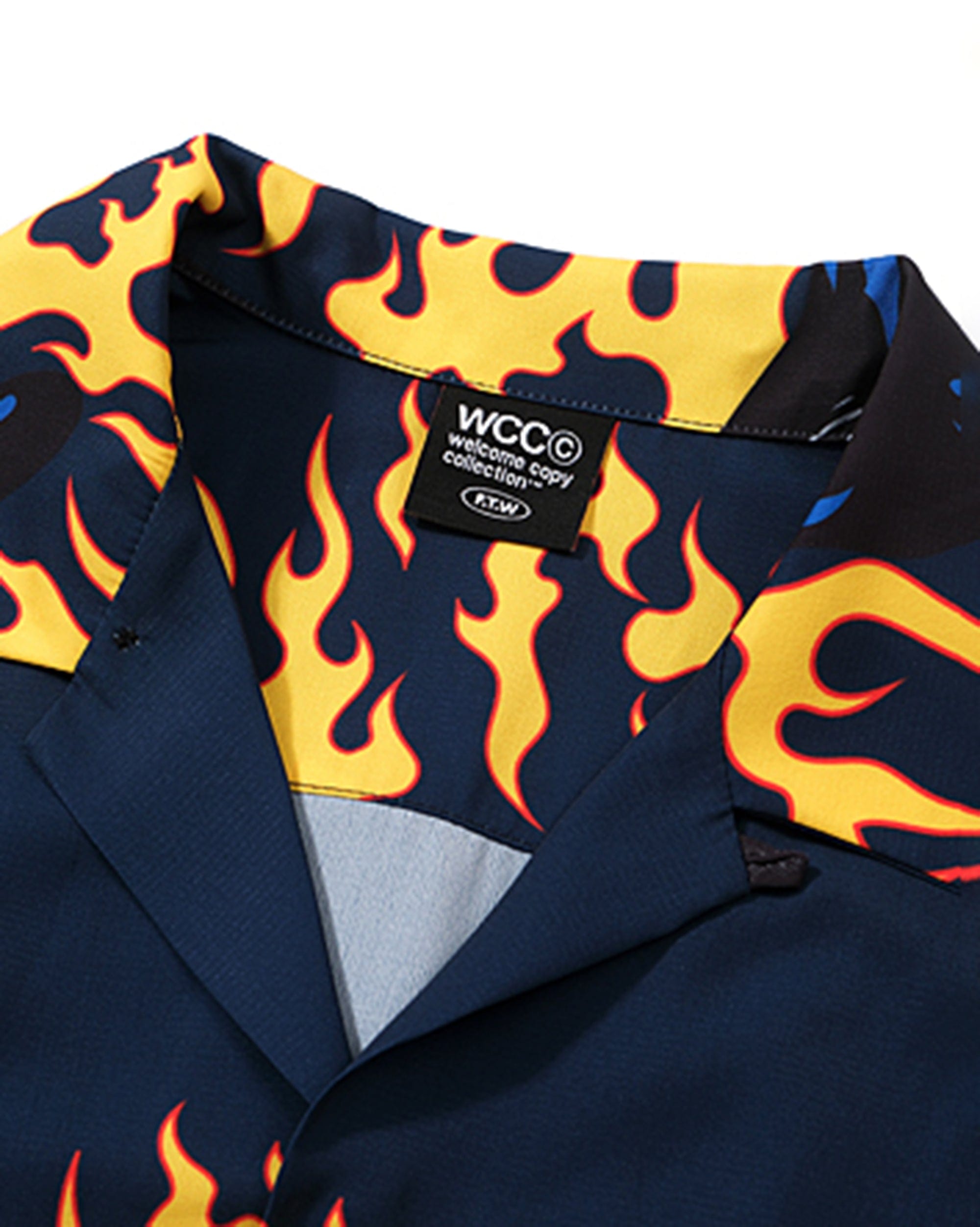 WCC Flaming Panther Half-Shirt, premium urban and streetwear designers apparel on PROJECTISR.com, WCC