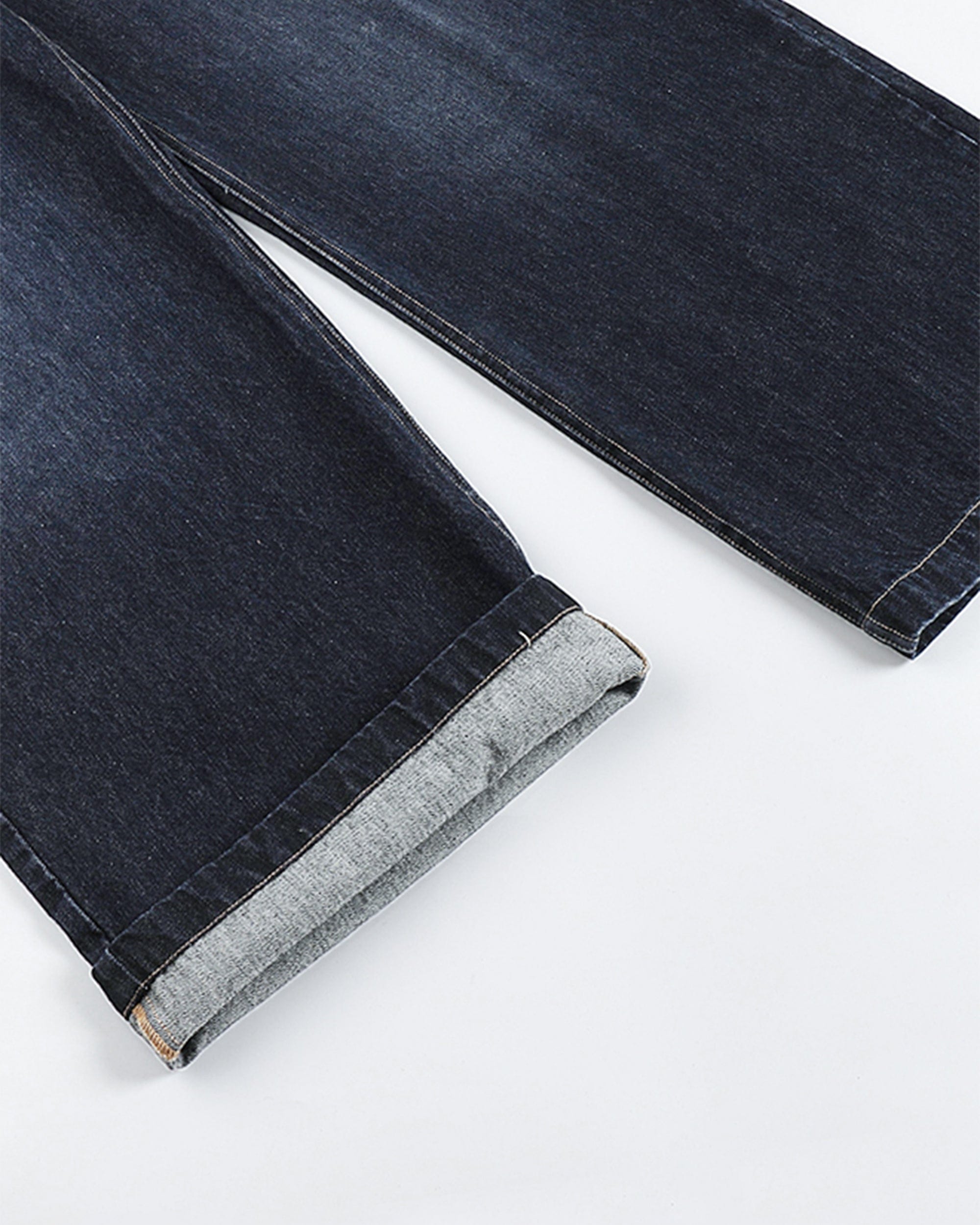 49PERCENT Modern Washed Rivet Straight-Leg Jeans, premium urban and streetwear designers apparel on PROJECTISR.com, 49PERCENT
